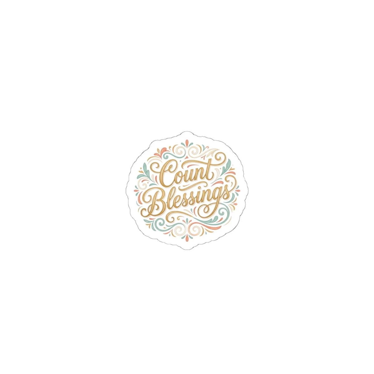 Count Your Blessings kiss-cut vinyl sticker - photo 7