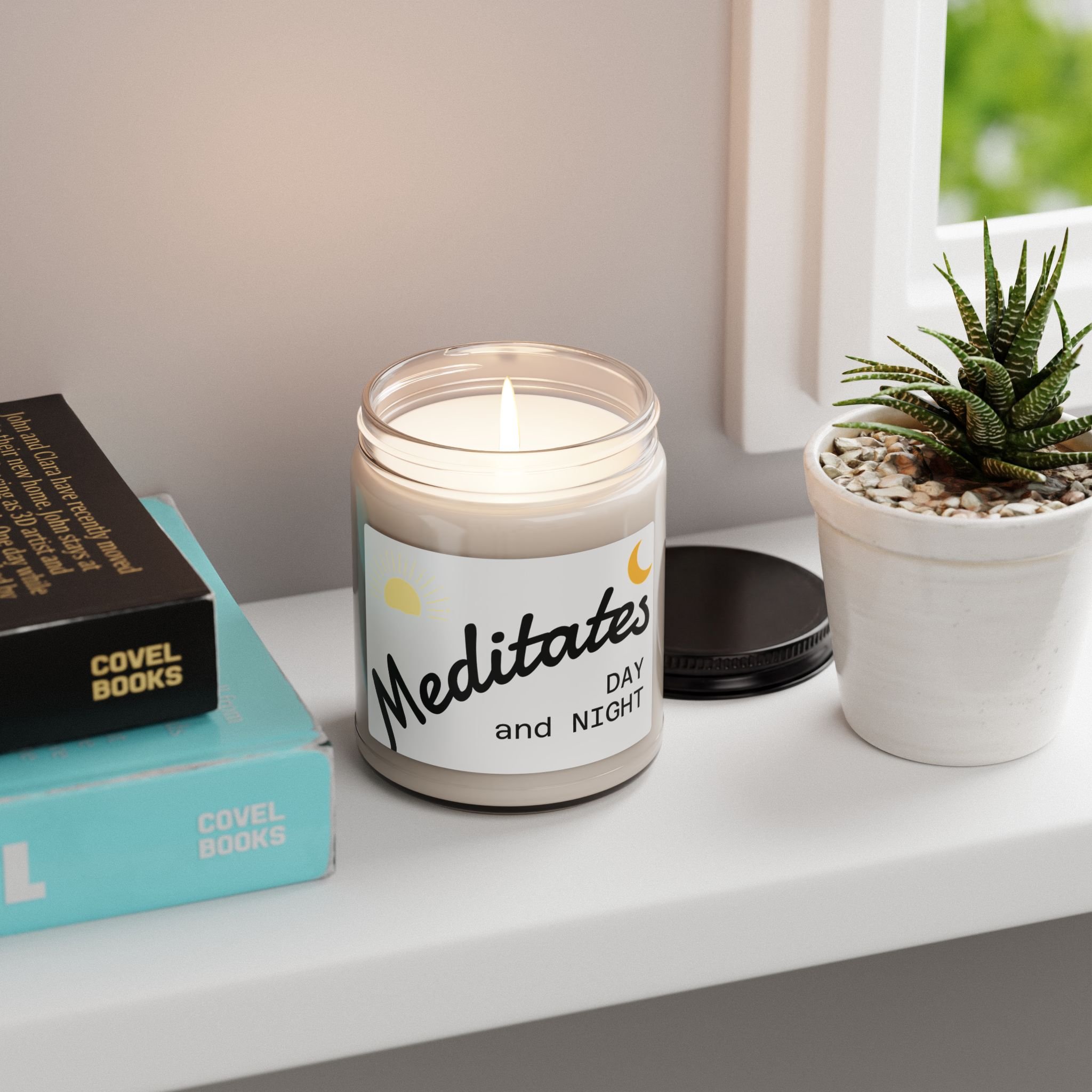 Meditates Day and Night scented soy candle - photo 12