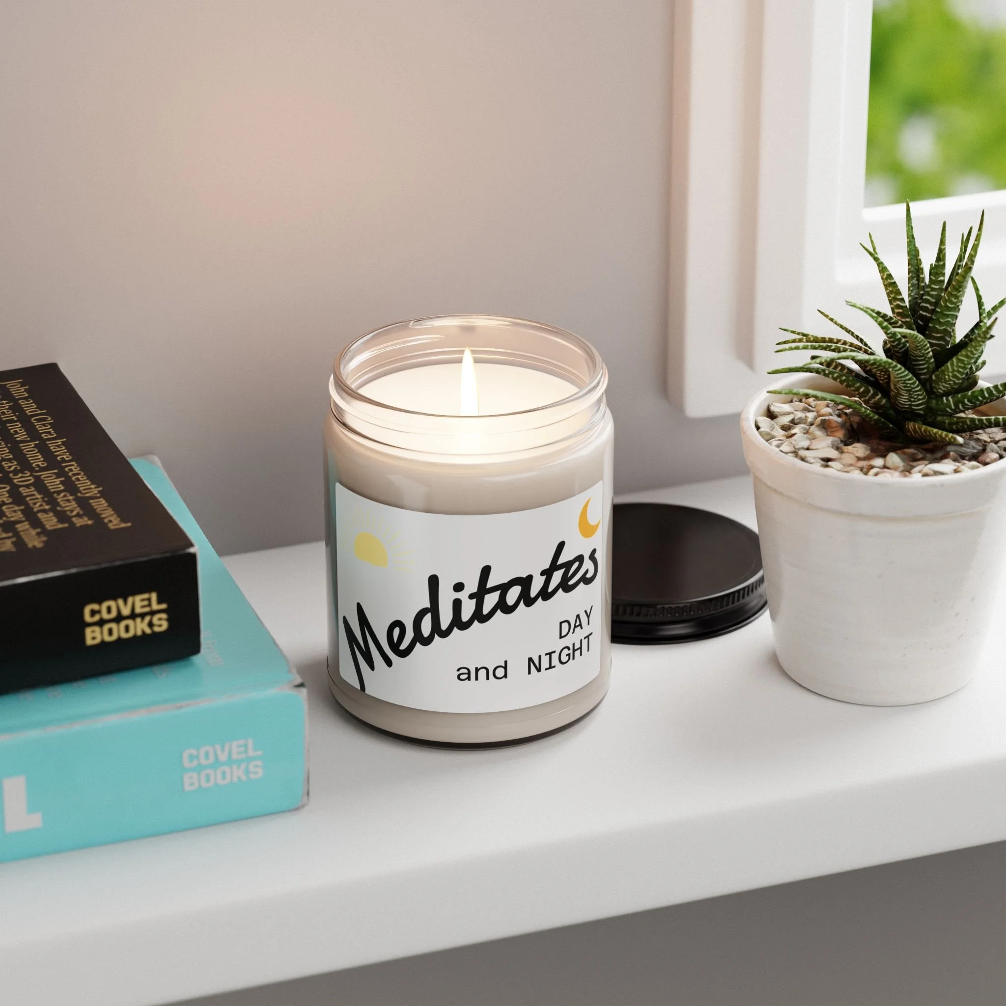 Meditates Day and Night scented soy candle - photo 24