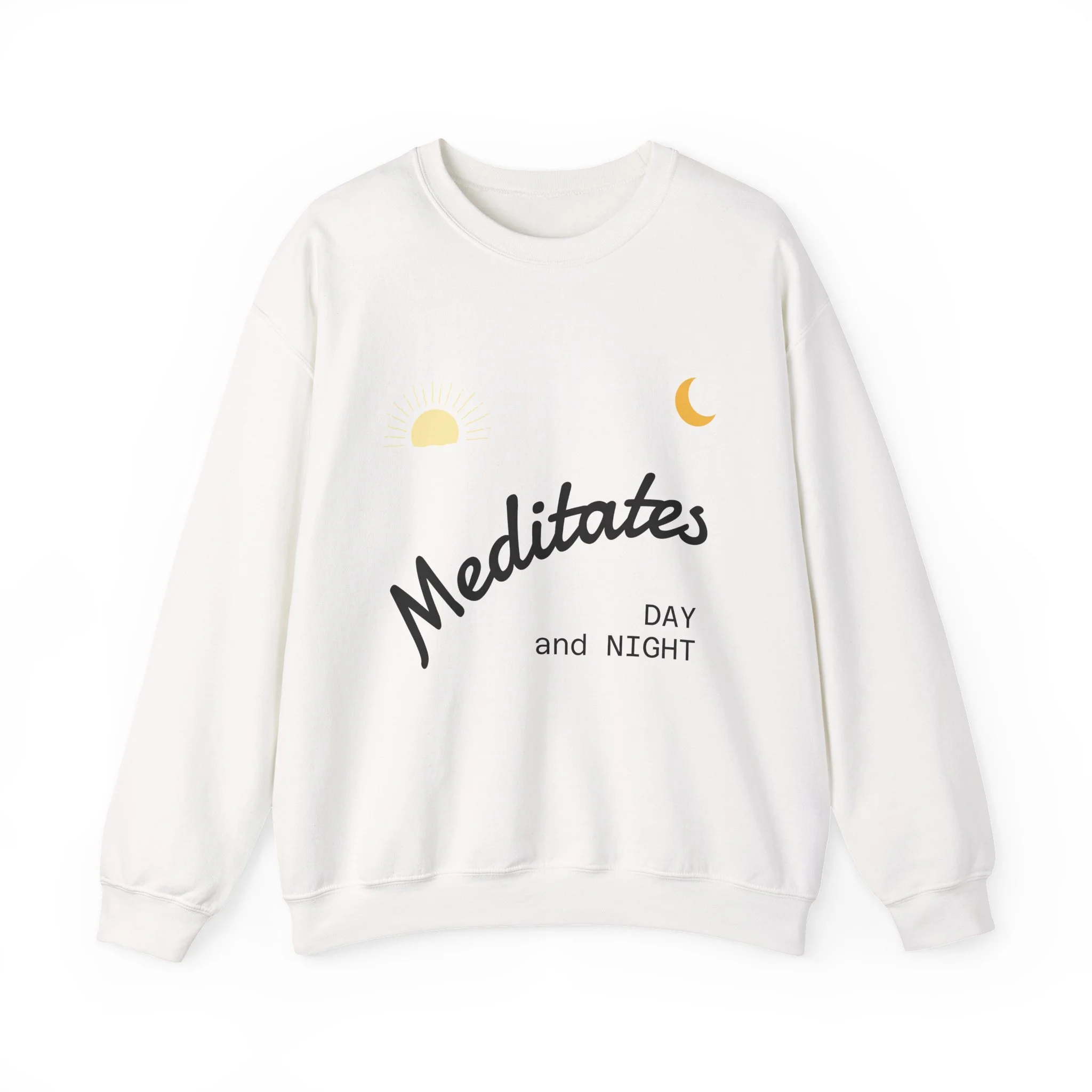 Meditates Day and Night Psalm 1:2 crewneck sweatshirt
