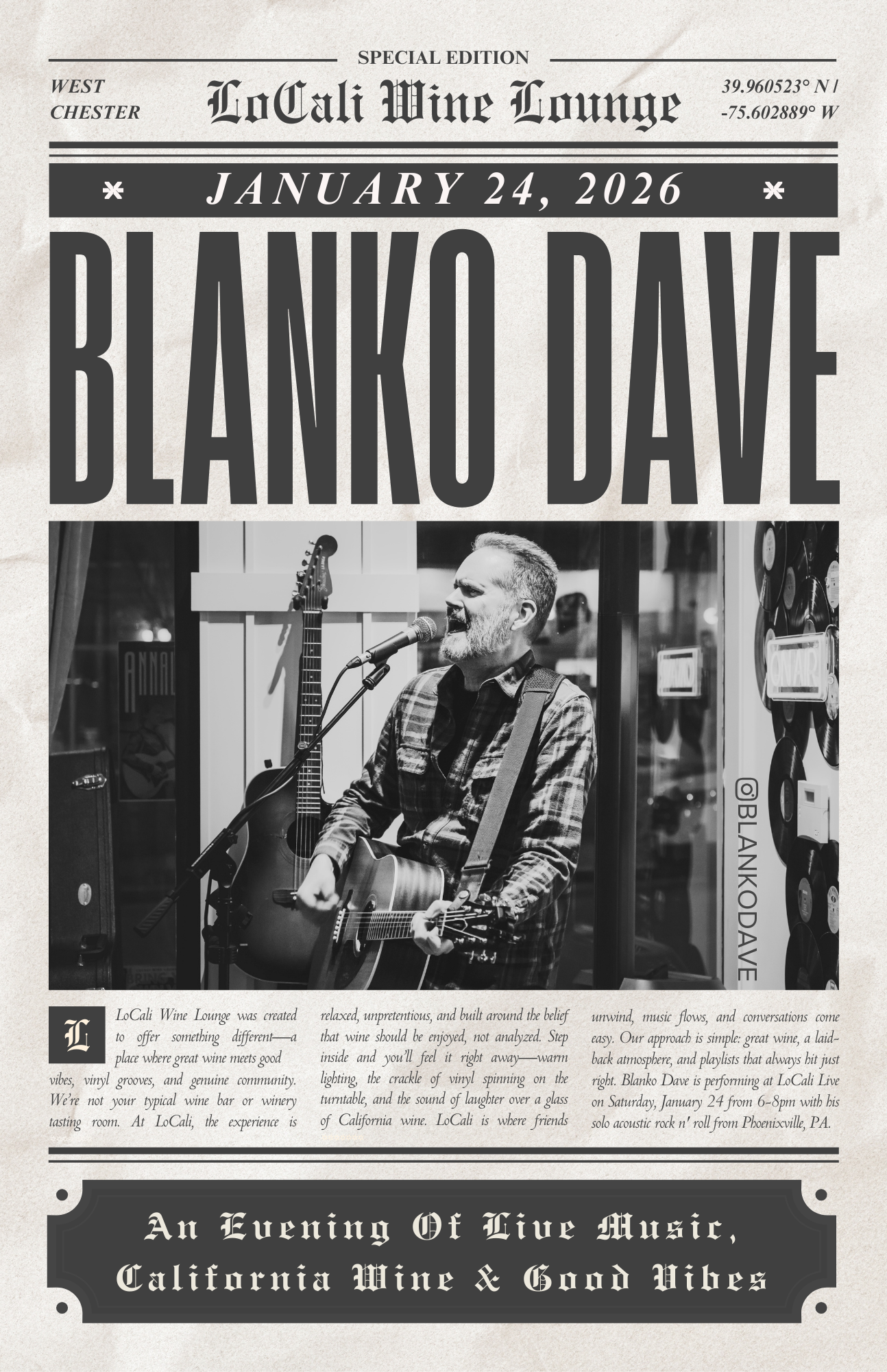 Locali Live w/ Blanko Dave