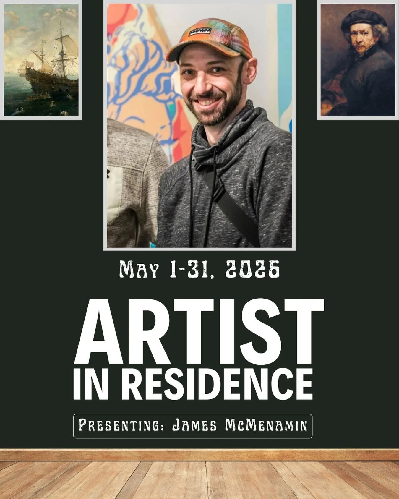 ARTIST IN RESIDENCE

We&rsquo;re kicking May off by welcoming James McMenamin as our Artist in Residence for the next month. 

James is a New Jersey-based mural artist and founder of @glossblack , known for bold, large-scale public art, graffiti lett