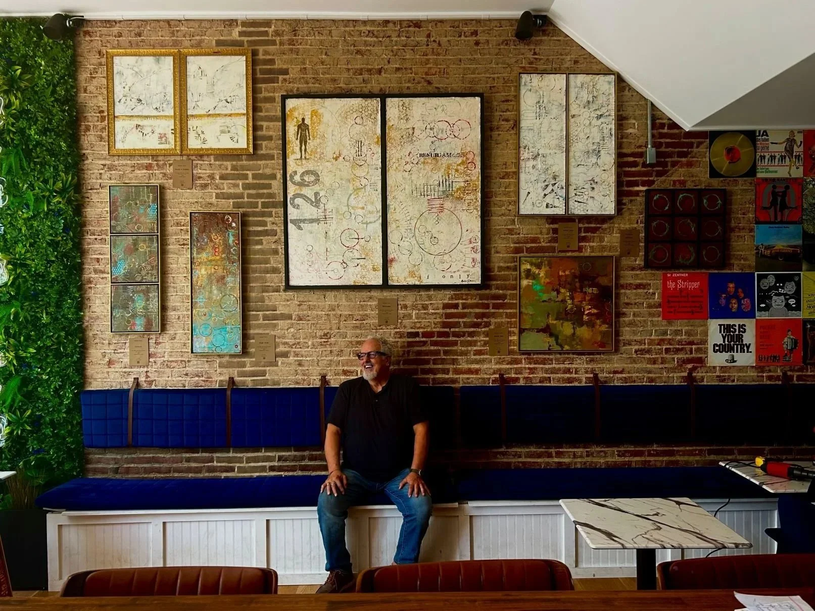 portrait of local artist anthony zecca at locali in west chester