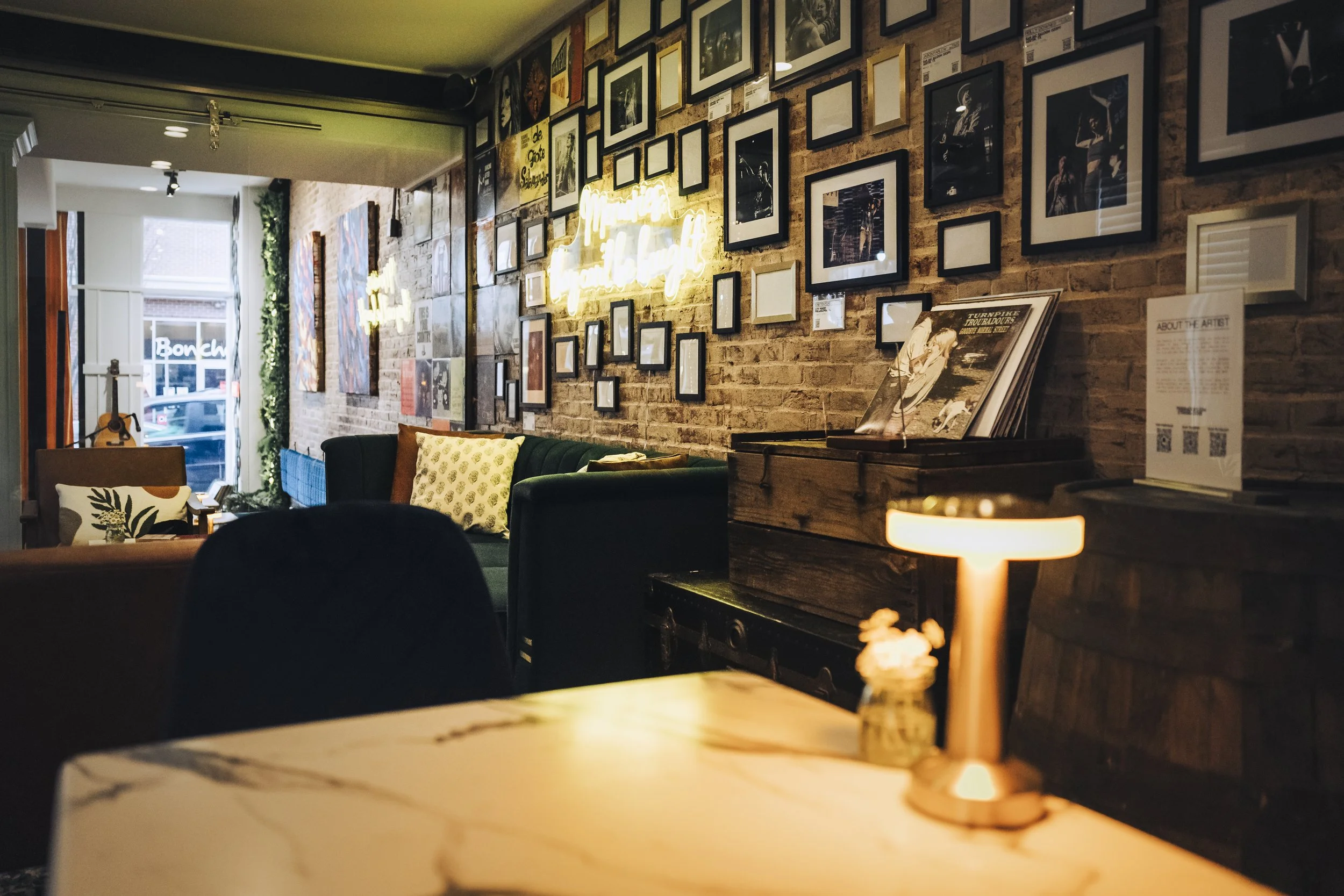 Lounge area at LoCali with comfortable seating