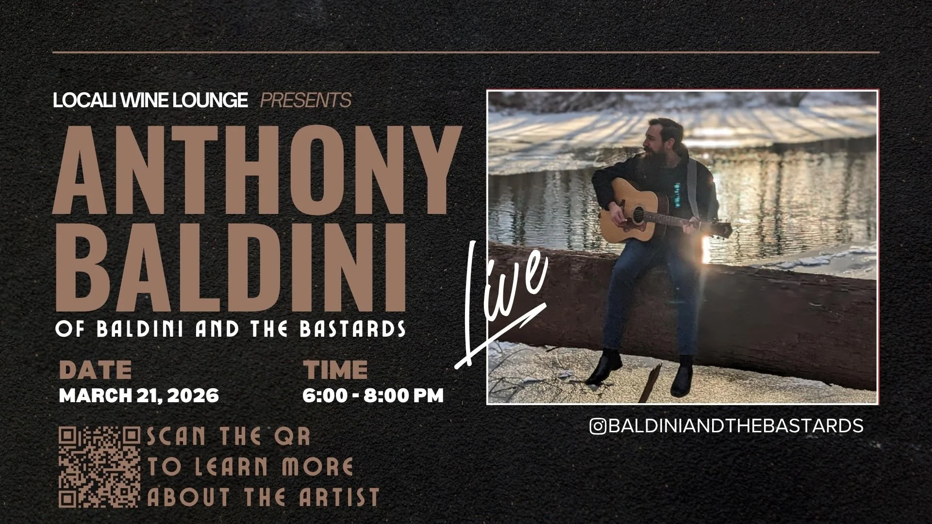 Set list from Anthony Baldini performing live music at LoCali
