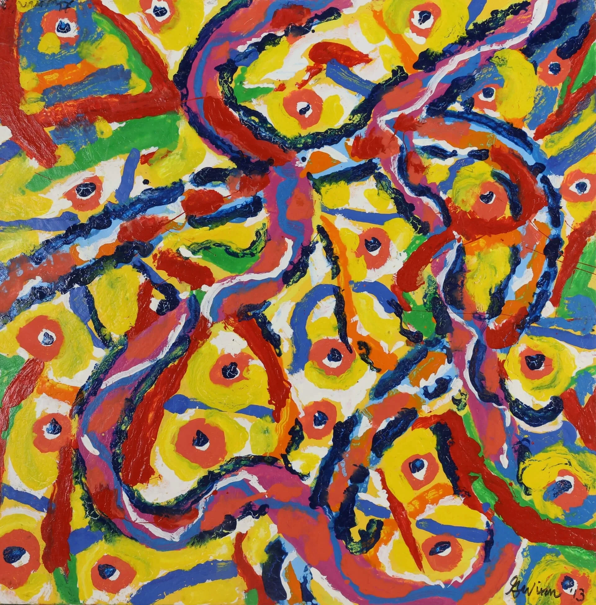 Abstract painting by artist John Gwinn