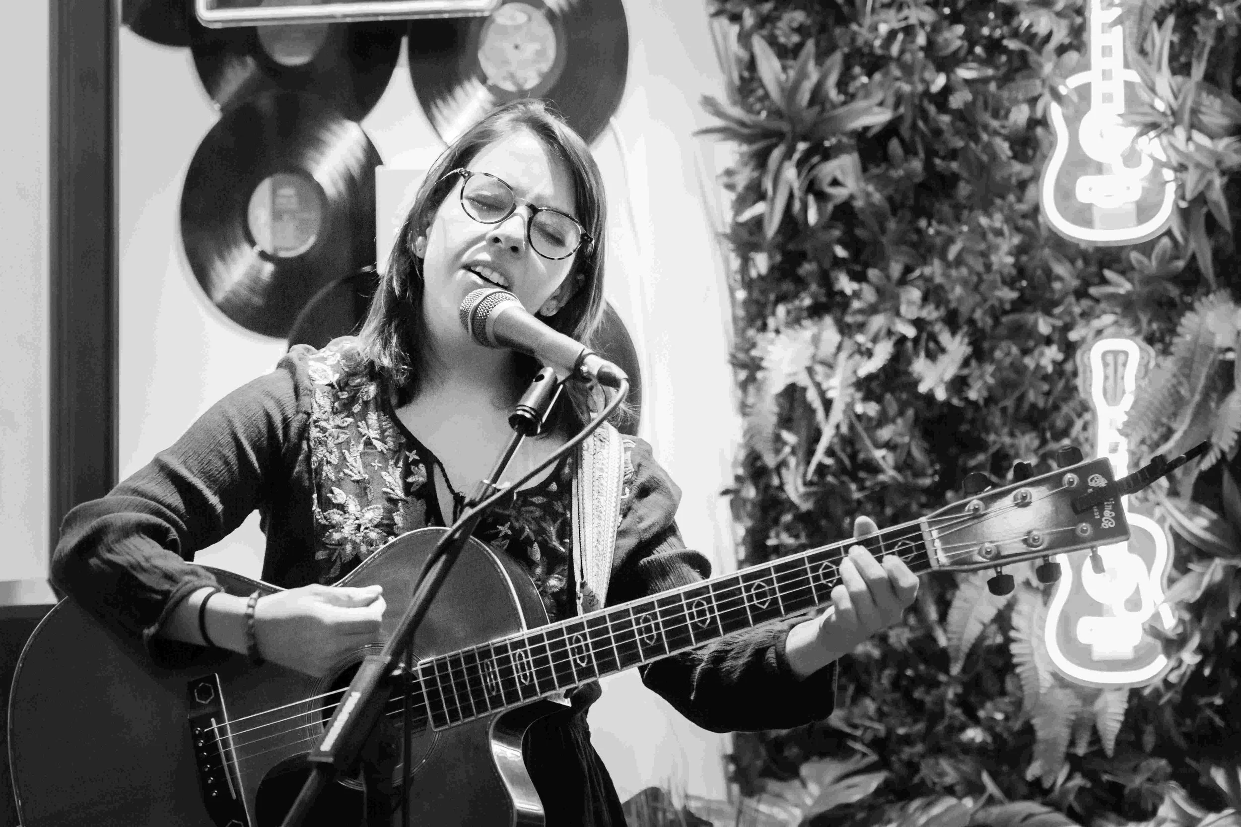 Live acoustic set by Annalise Curtin in West Chester, PA