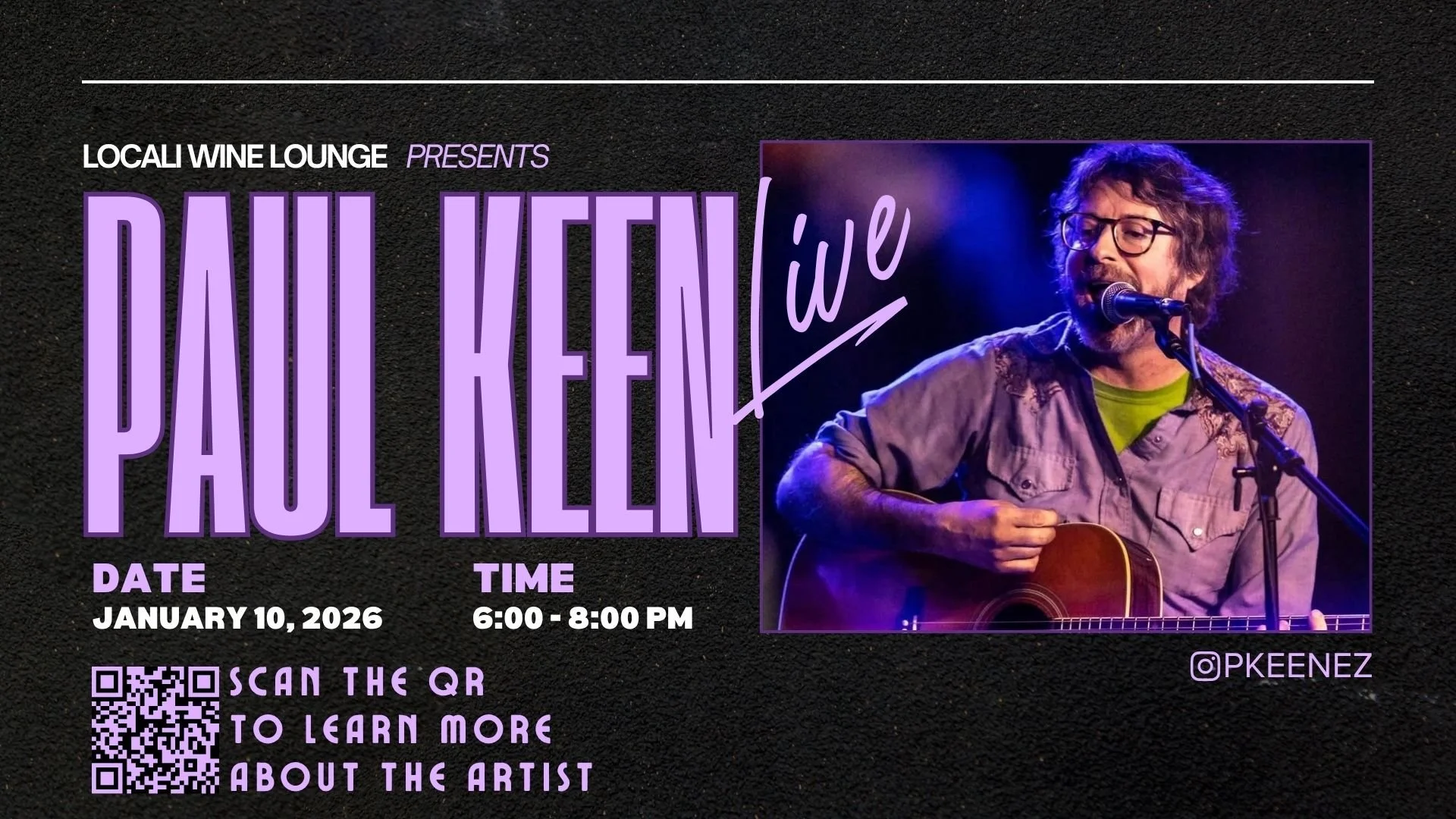 Set list of Paul Keen performance at LoCali