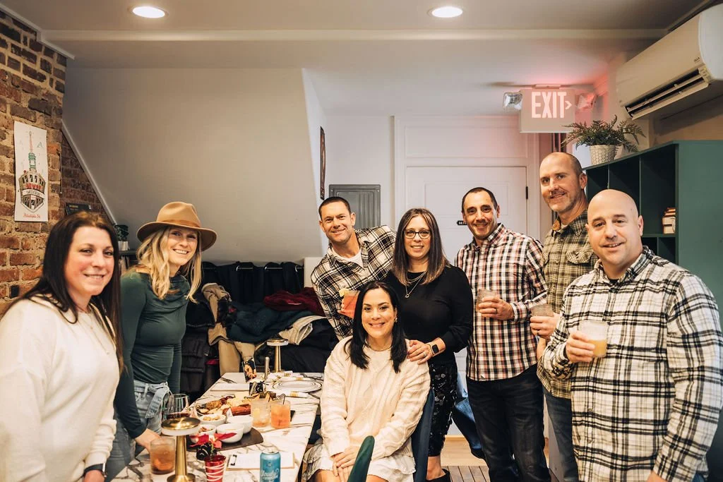 Family celebrating a baby shower at LoCali in West Chester