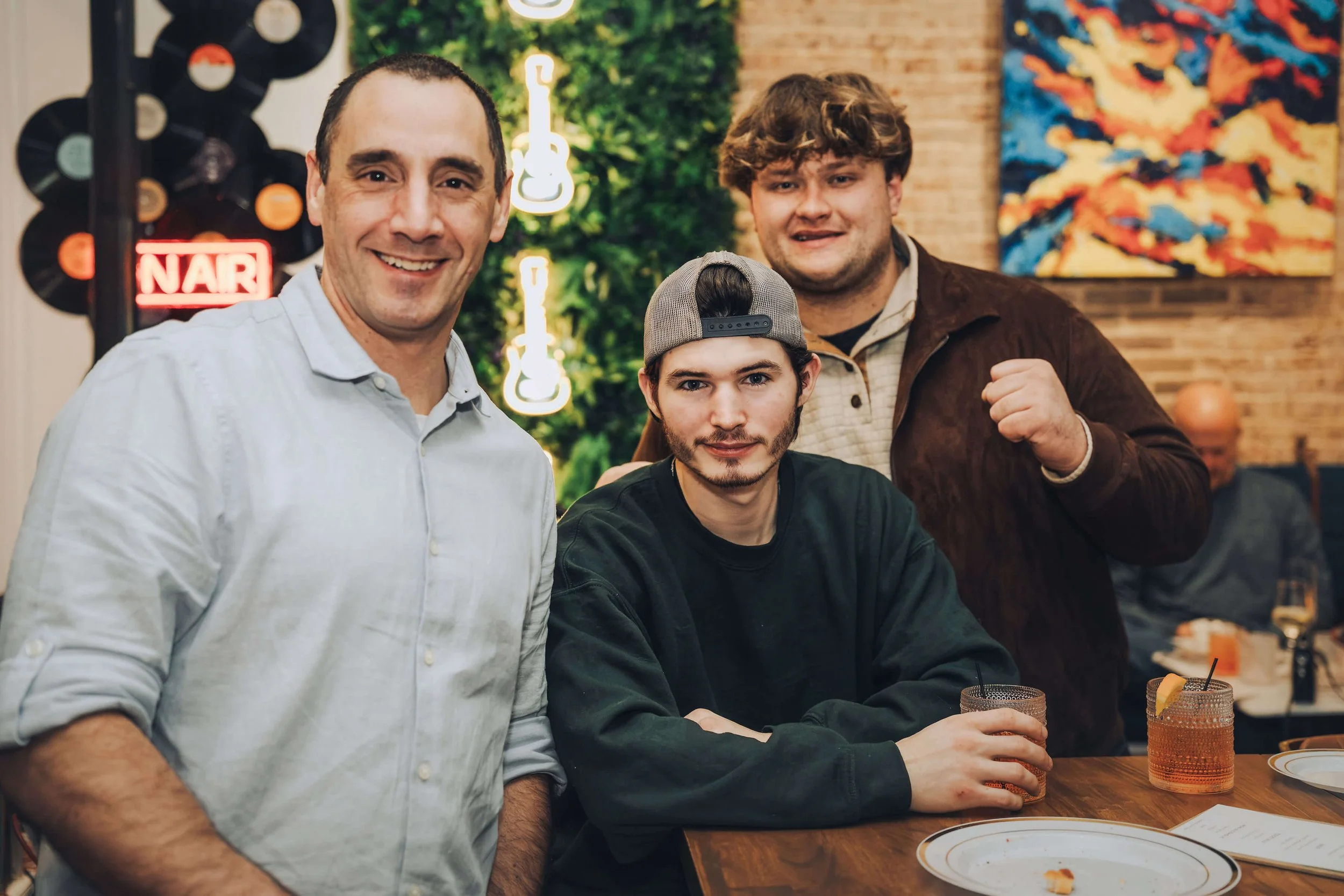 Guys hanging at a private party in West Chester