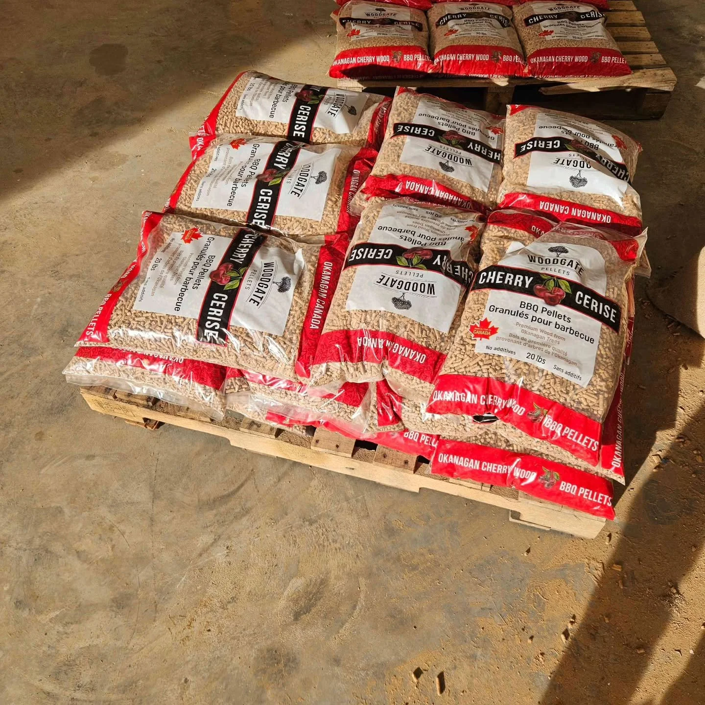 Fire up your grill with the sweet, smoky flavor of Woodgate's Okanagan Cherry BBQ Pellets! 🍒🔥 Made from premium Canadian cherry wood, these 20 lb bags deliver that perfect fruity aroma for ribs, poultry, or veggies. No additives, just pure wood goo