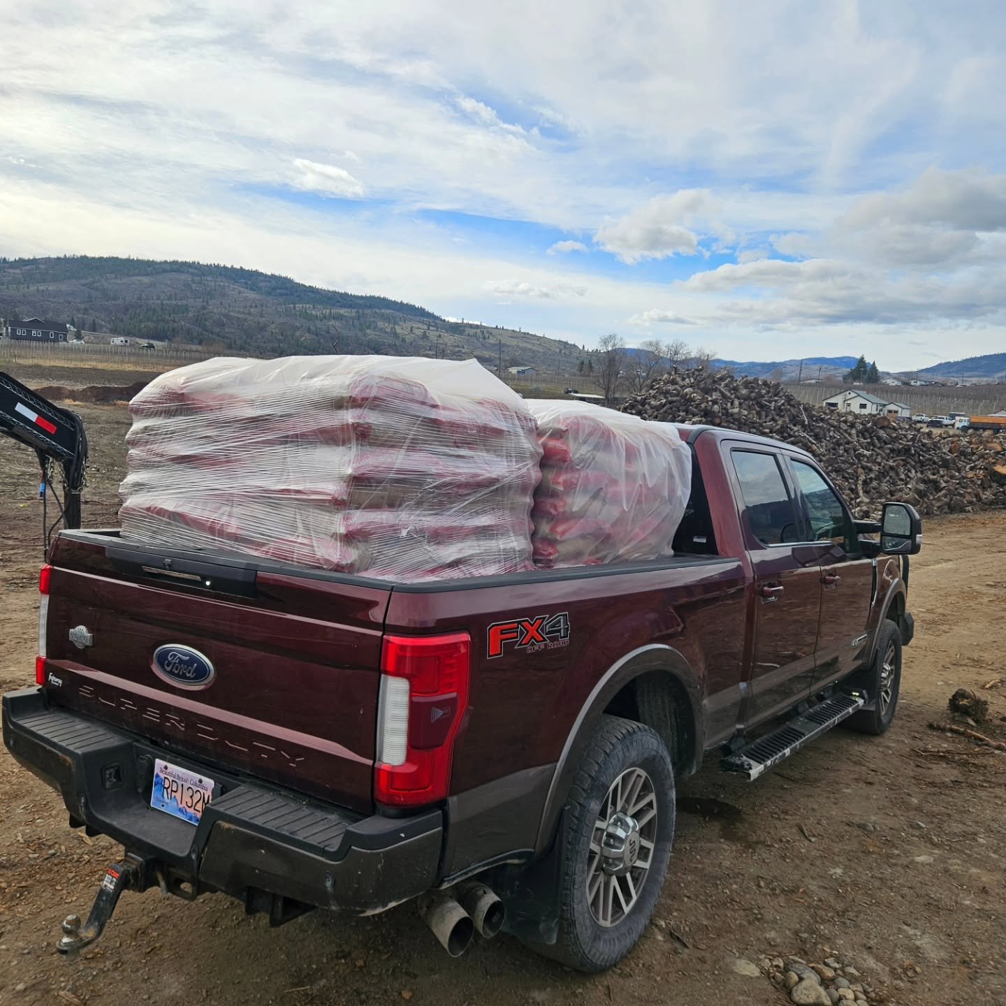 🍒 Another load of cherry pellets heading out to our amazing customers across the Okanagan! We love being part of your backyard cookouts, smokers, and cozy fires. Thank you for your continued support &mdash; we couldn't do it without you! ❤️ Get your