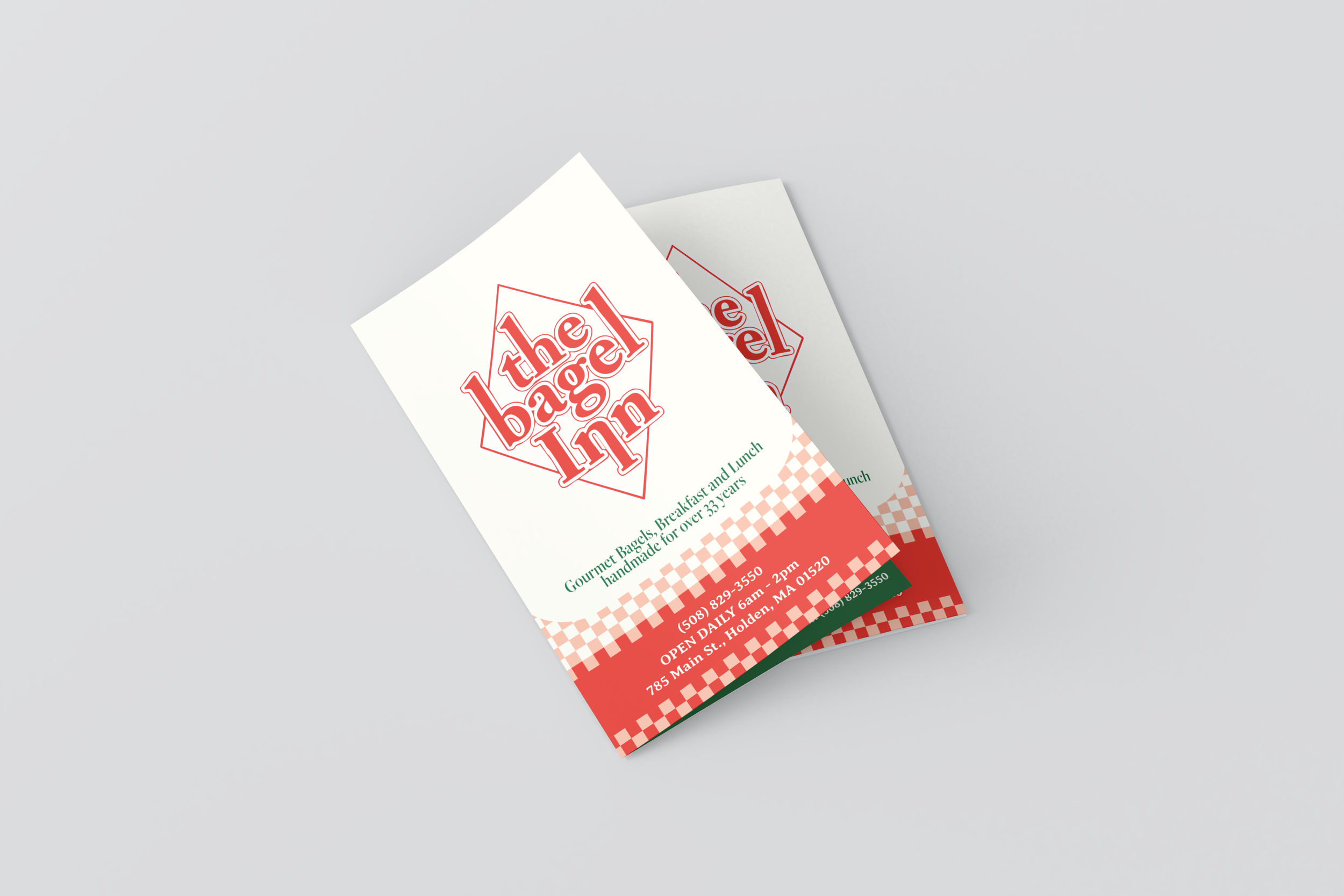 Trifold menus stacked