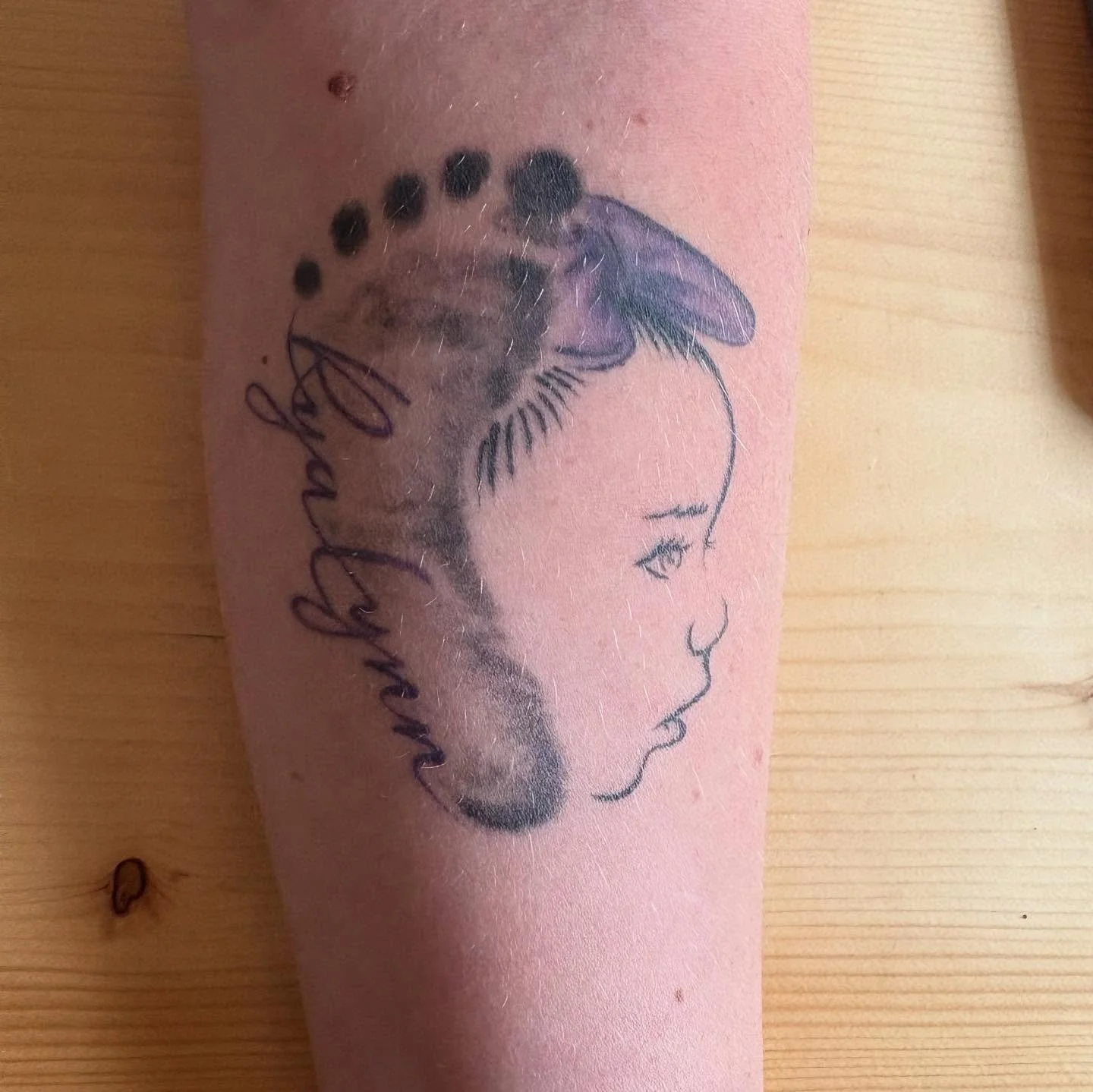 A healed tattoo from while I was in tattoo school using Dynamic Ink. Wish I wouldn&rsquo;t have rushed getting a picture so the lighting matched, but overall pretty happy with this.

After ➡️ Before

I would love to see more healed tattoos!