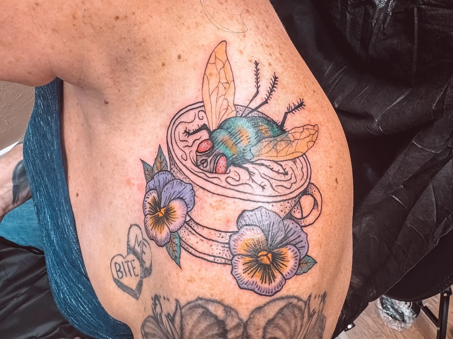 There&rsquo;s a special kind of magic in &ldquo;OG&rdquo; clients. I first met this amazing woman during my tattoo school days when she snagged my Death Moth flash. We&rsquo;ve kept in touch since, but last night we finally brought her 30-year-old in