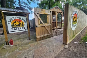 Entrance to Barks & Wildlife Retreat in Spring, TX