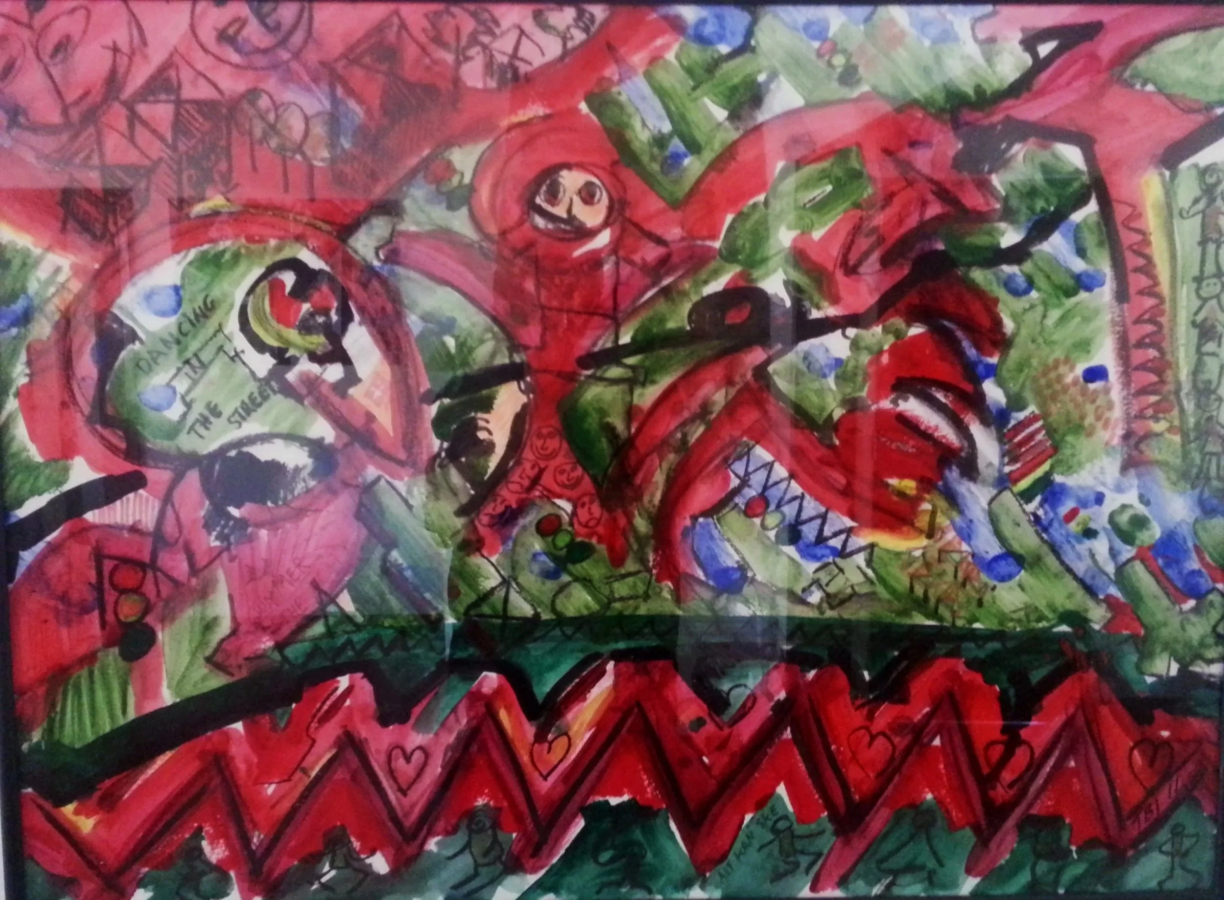 Nairobi 2011, Akryl på papir 