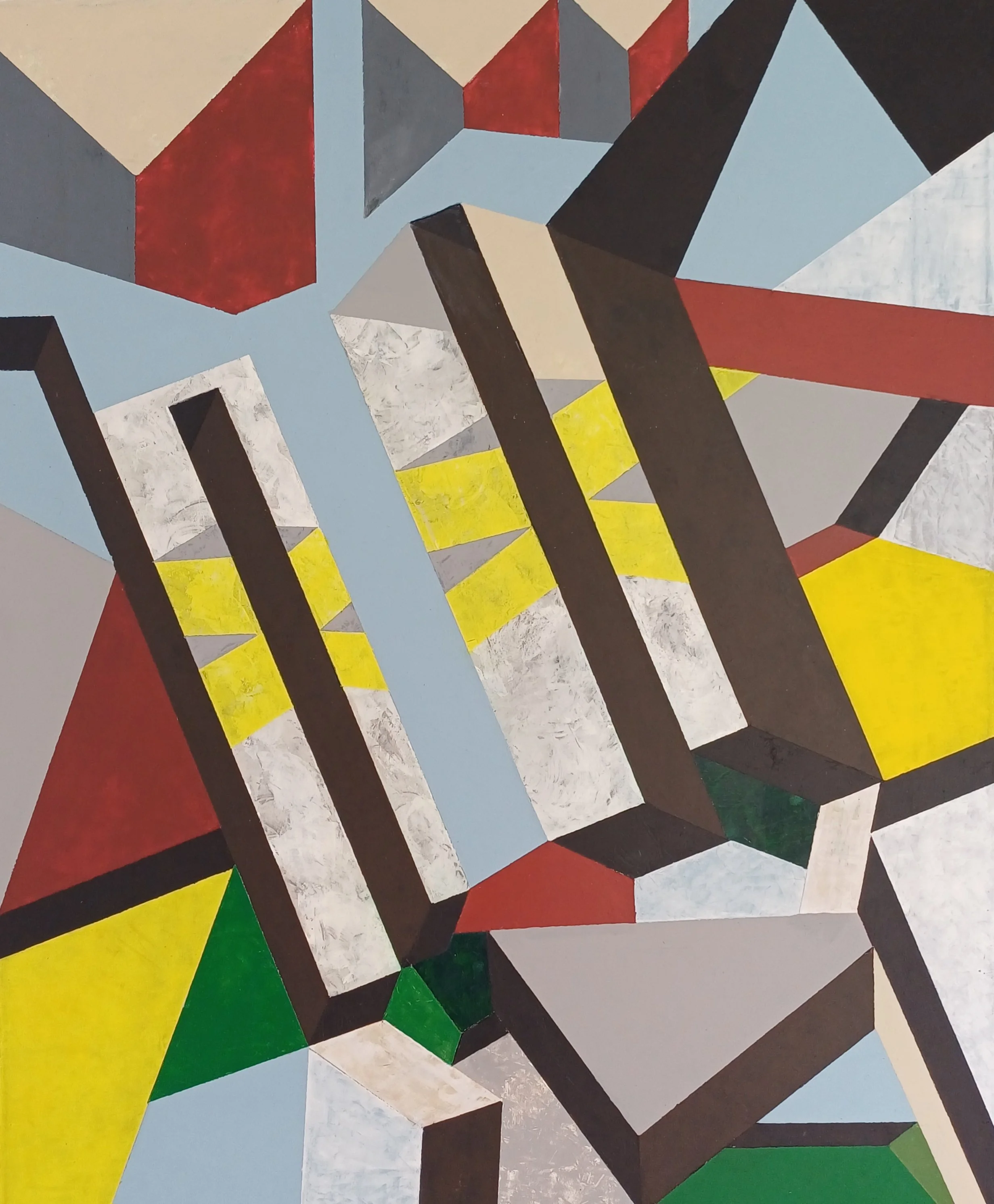 "Deconstruction II (90X70) Acrylic on Canvas