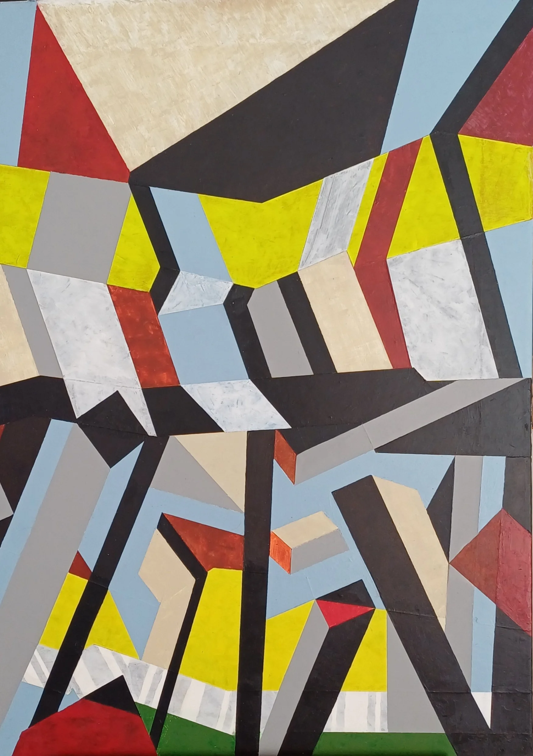 Komposition "Urban II" 2026 (90/70) Acrylic on Canvas
