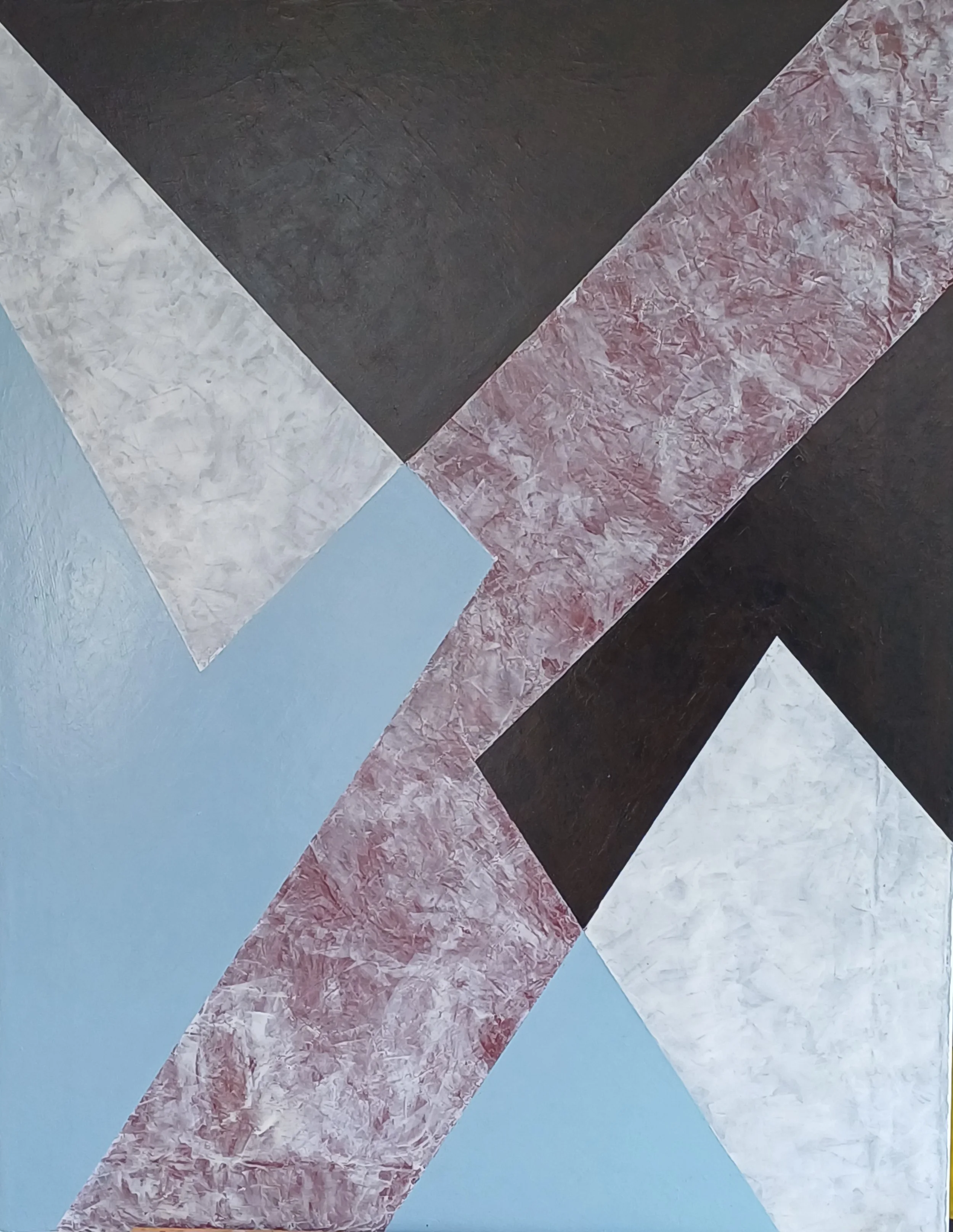 "Komposition" 2026, (90X70) Akryl på lærred