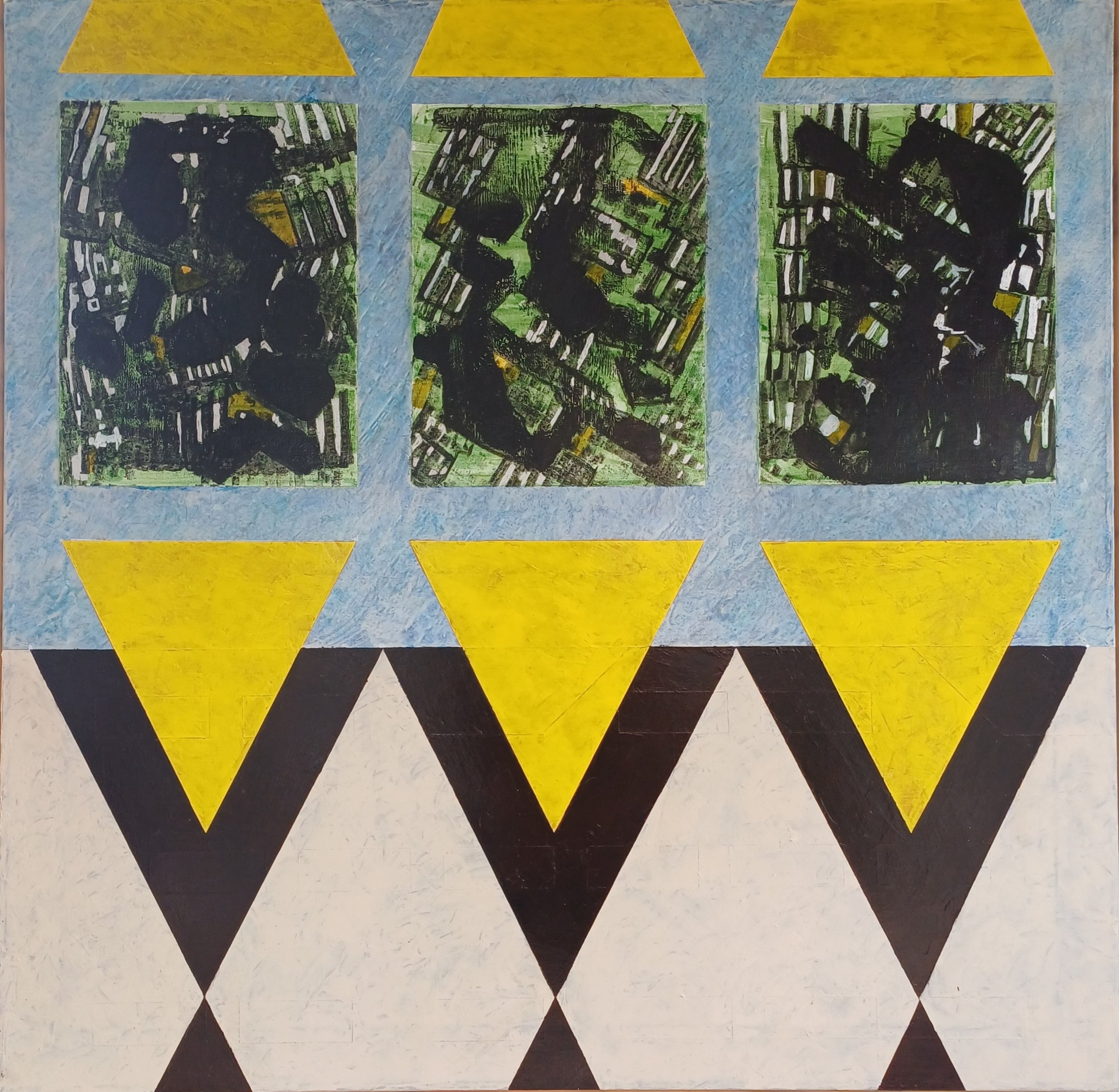 "Plan 3" 2025  (100X100) Akryl på lærred