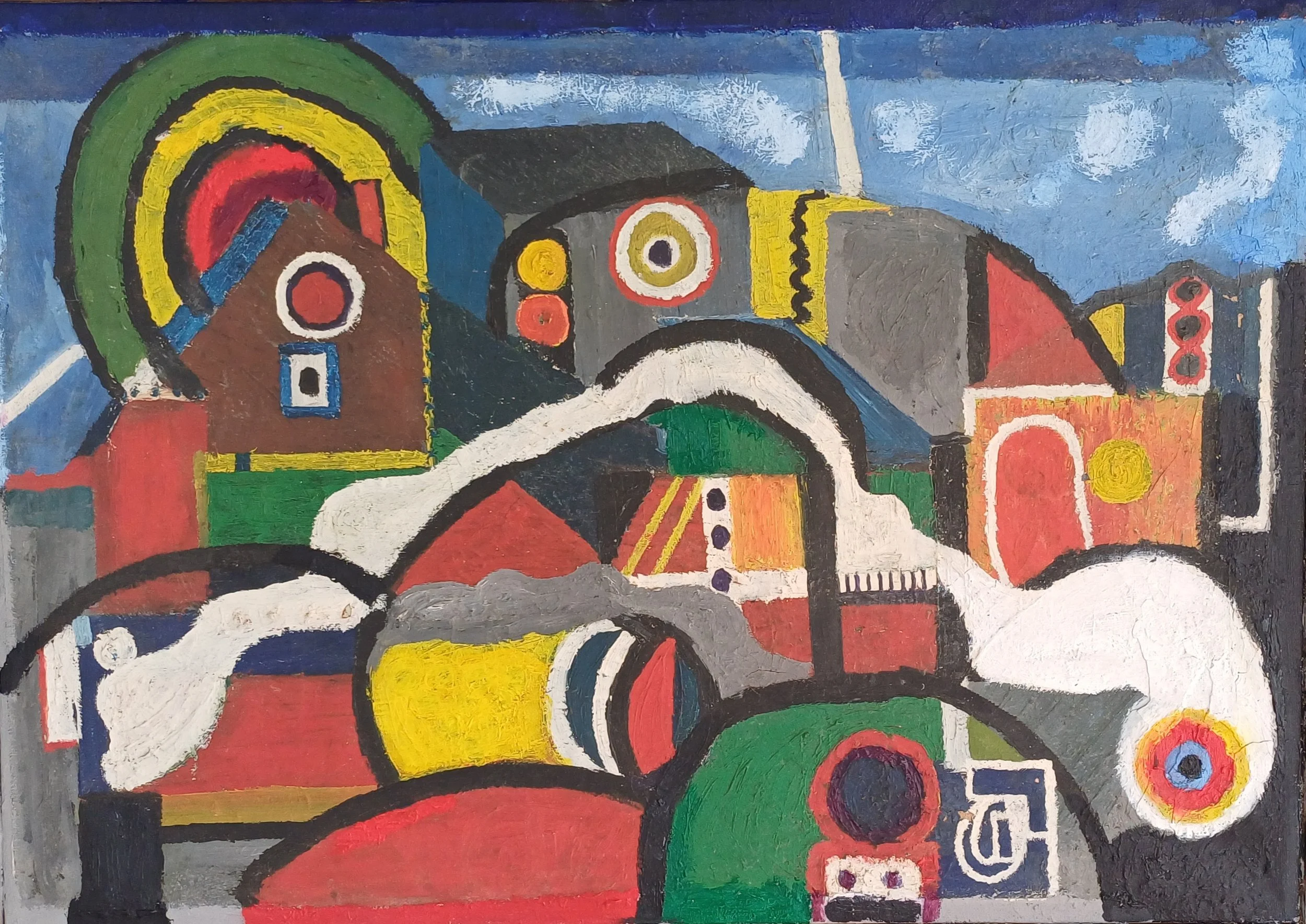Brabrand 1969 (70X50) Oil on Canvas