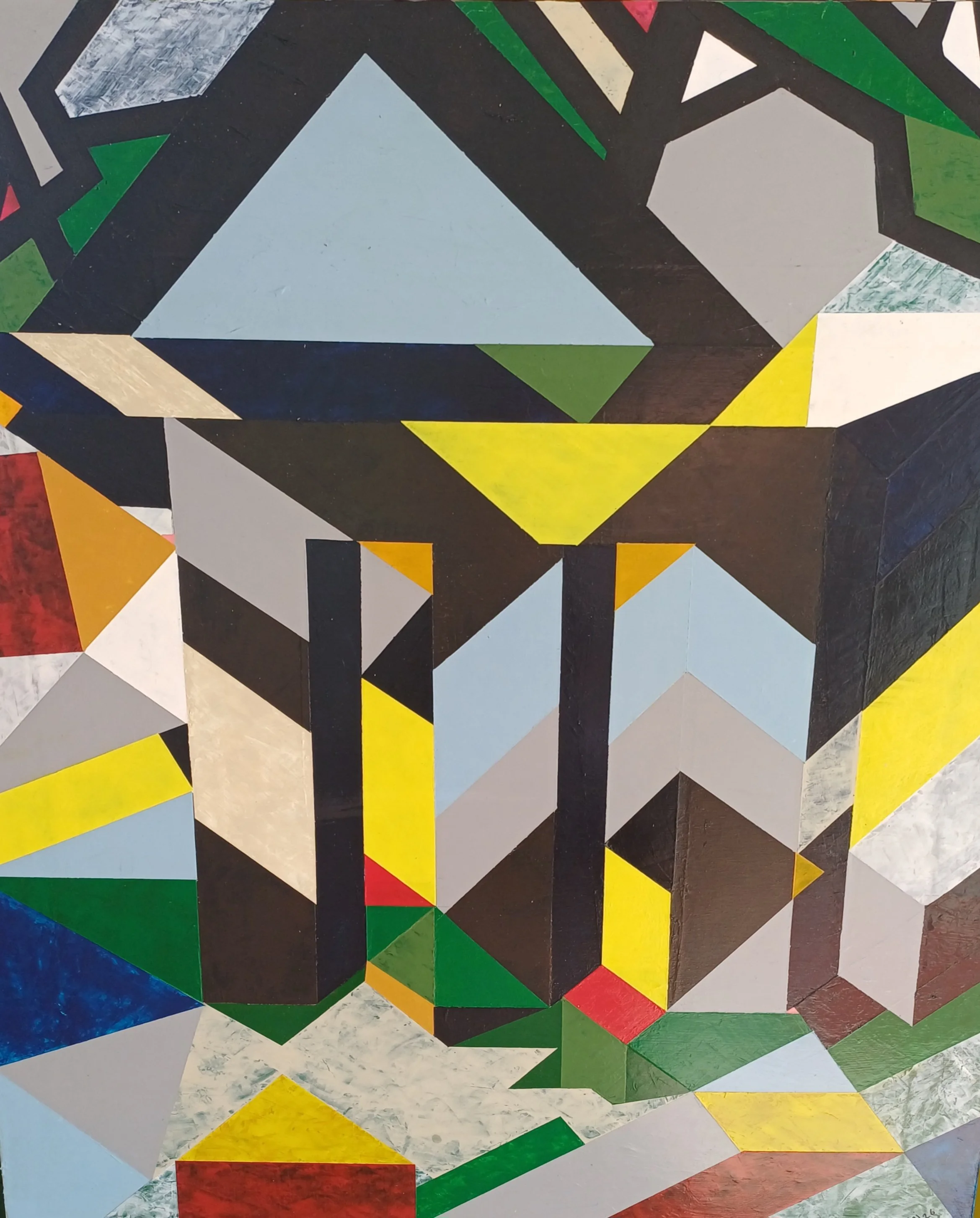Komposition "Urban I" 2026 (90/70) Acrylic on Canvas