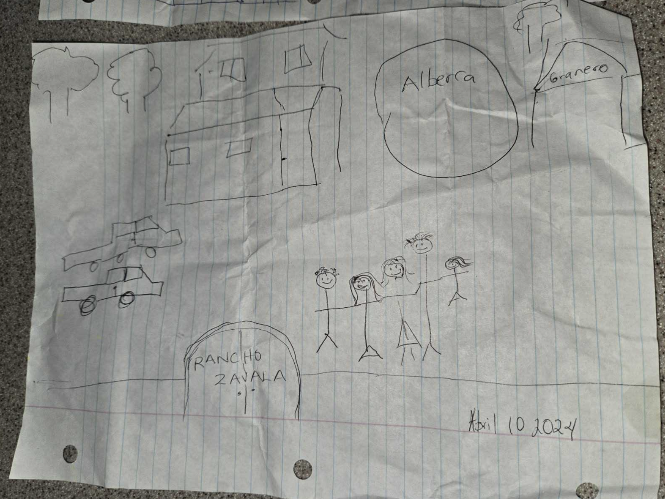 A drawing of Dulce's dream.