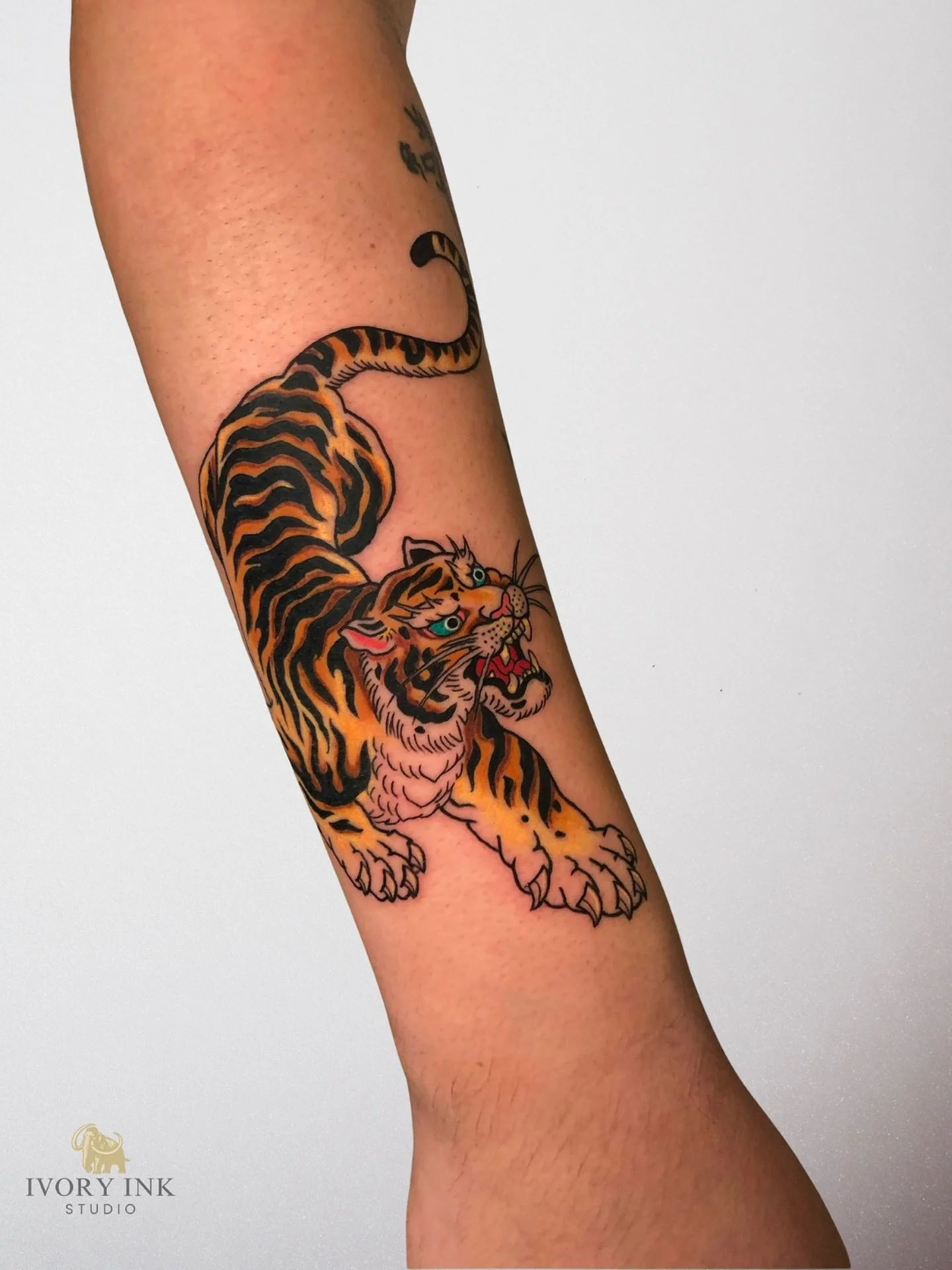 Strength and spirit in every stripe 🐅✨

DM for a quote 💌
&bull;
&bull;
&bull;
#colortattoos #kissimmeetattooartist
#orlandofemaletattooartist #orlandotattooartist
#tigertattoos #traditionaljapanesetattoos
#traditionaljapanesetattoo #japanesetigerta