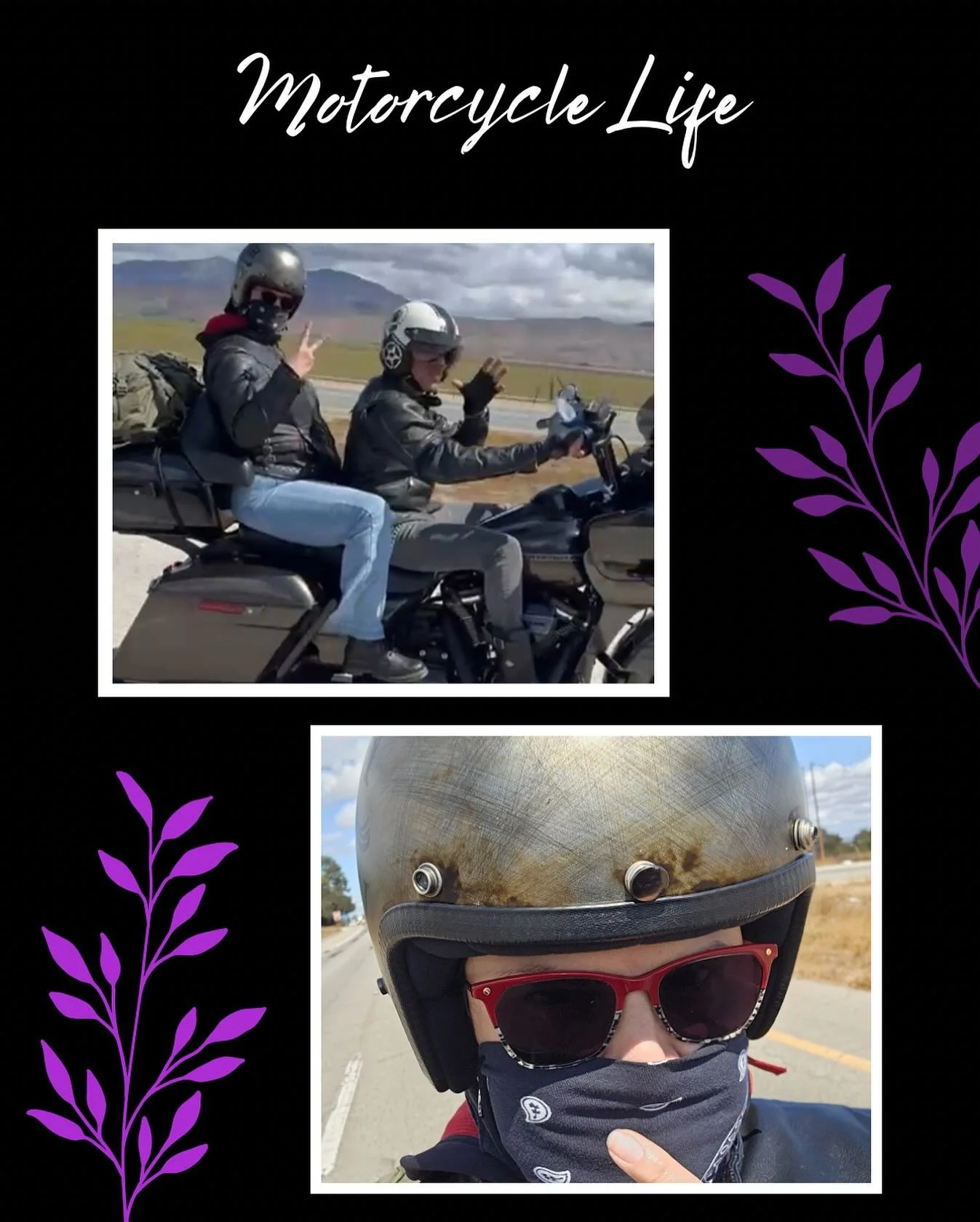 Riding side by side with mi amor. Nothing beats the open road, good company, and endless skies. 

In case you didn&rsquo;t know, this is one of my absolute favorite ways to recharge.

#MotorcycleLife #RoadTripVibes