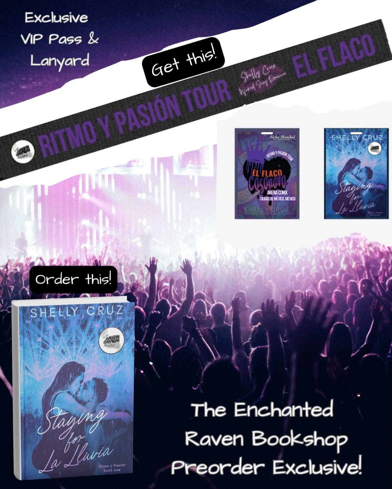 Preorder Staying for La Lluvia from @the.enchanted.raven.bookshop and receive an exclusive VIP Pass &amp; Lanyardwith your purchase! 

Not just a pass. Not just a vibe. A whole backstage energy moment.
Because if we&rsquo;re doing Ritmo y Pasi&oacute