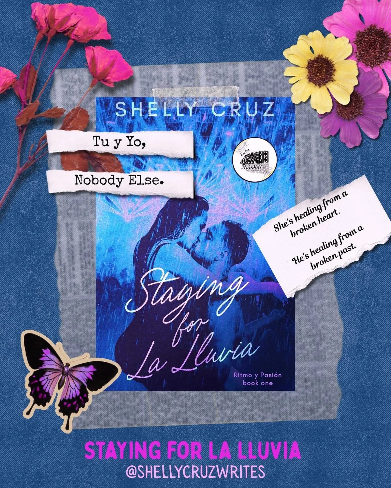 &ldquo;Tu y yo. Nobody else.&rdquo; She&rsquo;s healing from a broken heart. He&rsquo;s healing from a broken past. Can one night truly change everything? Add Staying for La Lluvia to your TBR now&hellip;Bio has all the links!