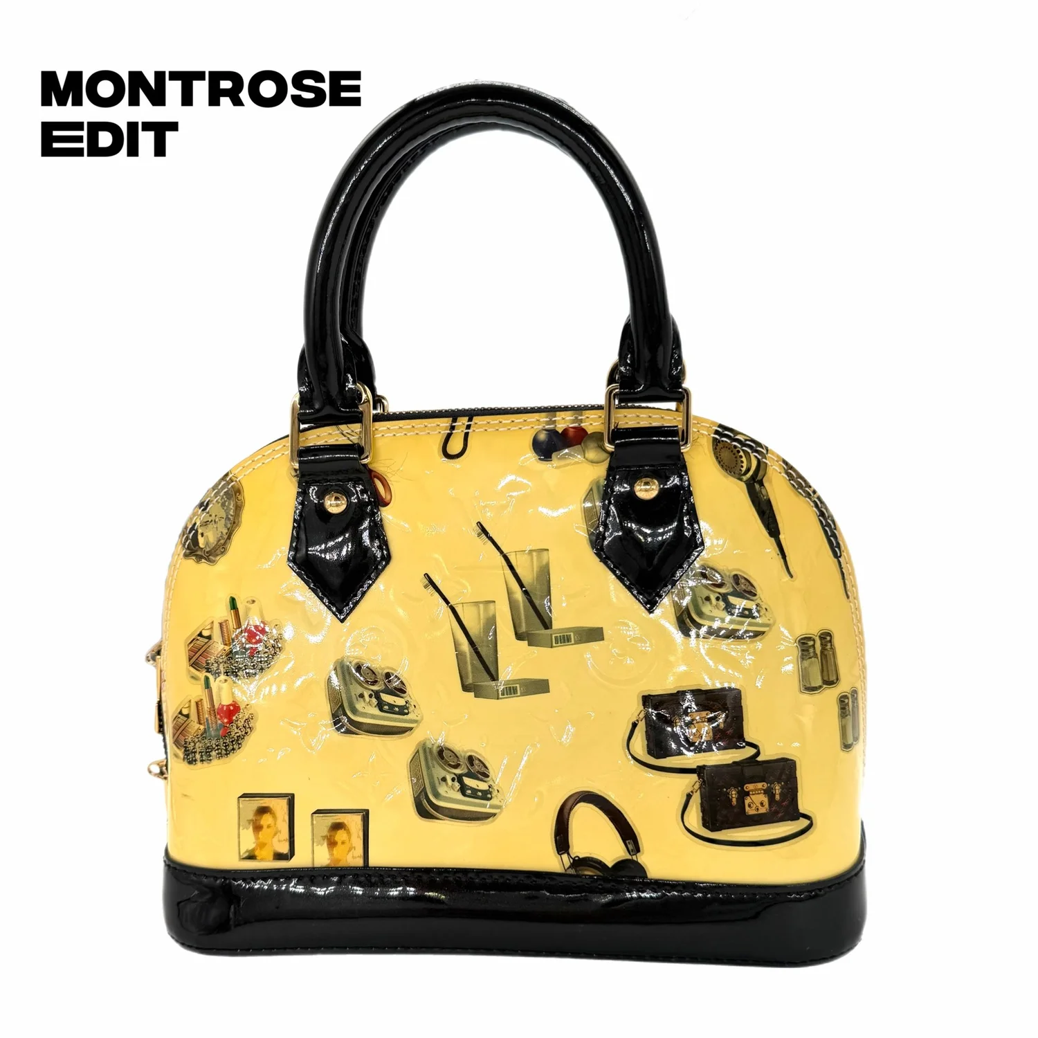 Louis Vuitton Monogram Vernis Stickers Alma BB