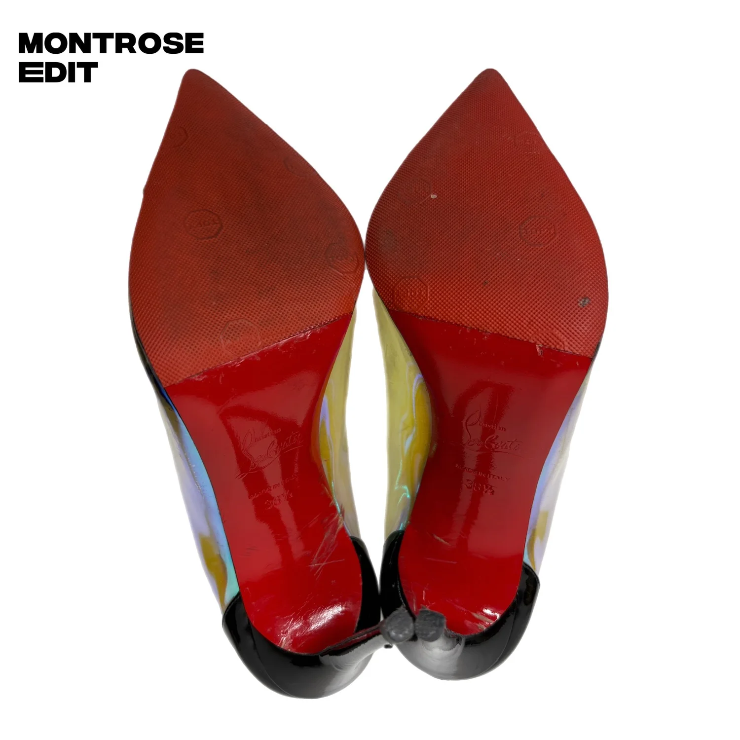Christian Louboutin Pigalle Follies Iriza PVC Holographic Pumps