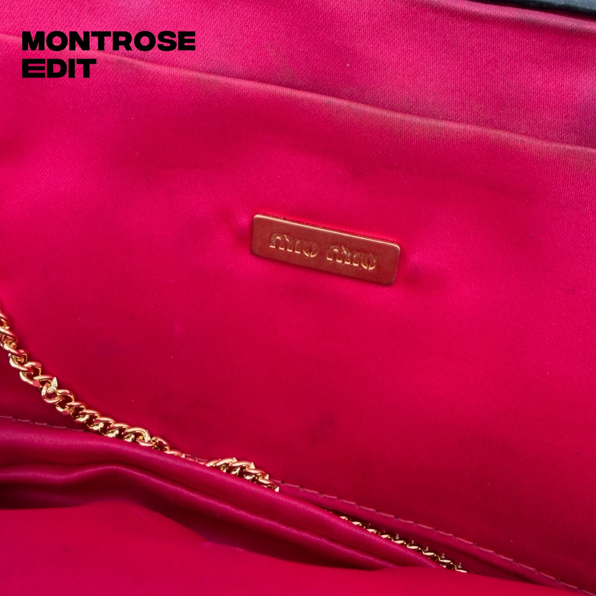 Miu Miu Vintage Matelassé Leather Clutch Bag, image 7