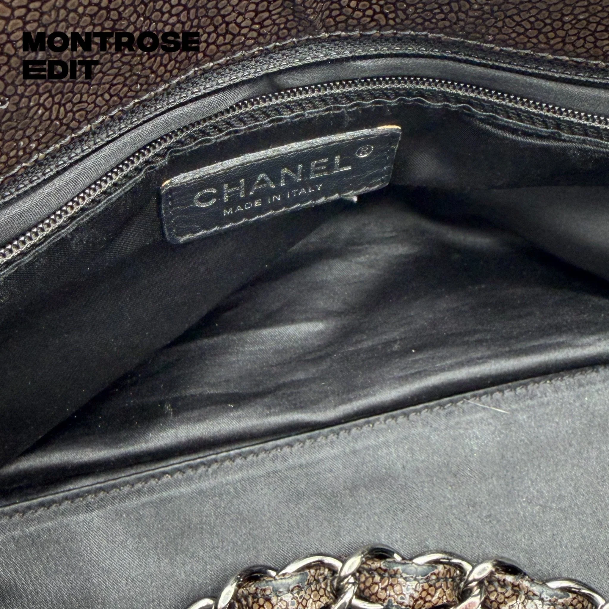 Chanel Quilted Patent Leather Chain Tote, image 13