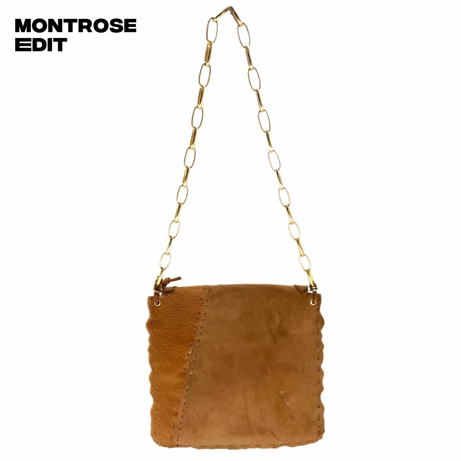 Dolce & Gabbana Pony Hair Patchwork Shoulder Bag