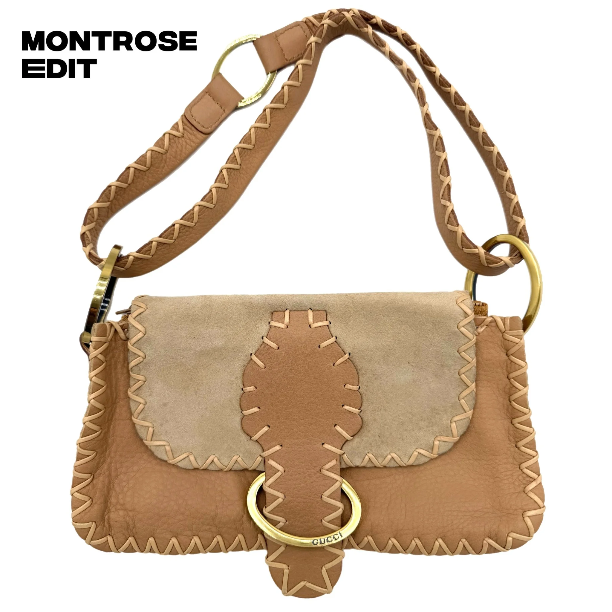 Gucci Pelham Whipstitch Shoulder Bag