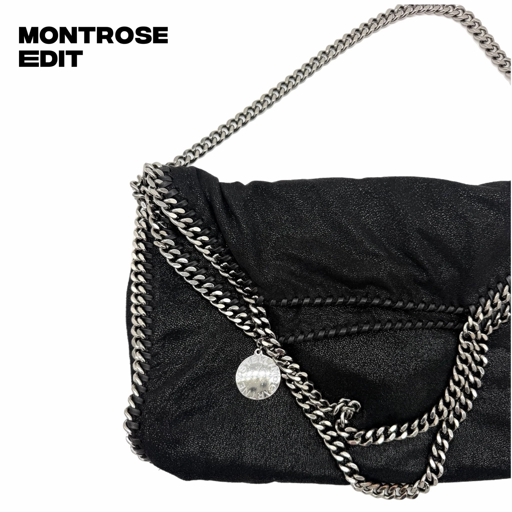 Stella McCartney Falabella Large Fold-Over Tote – Black, image 3