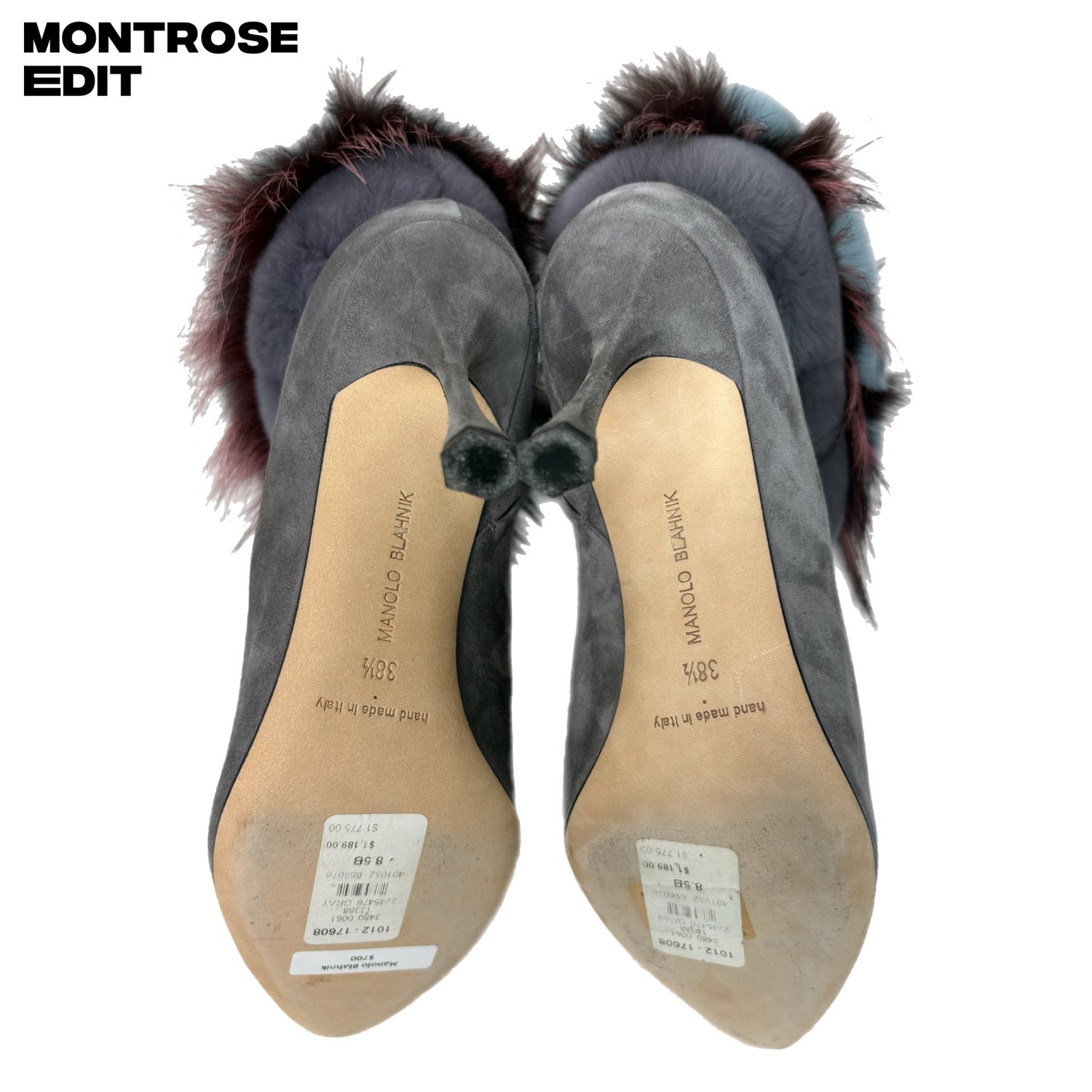 Manolo Blahnik Fox Fur Boots