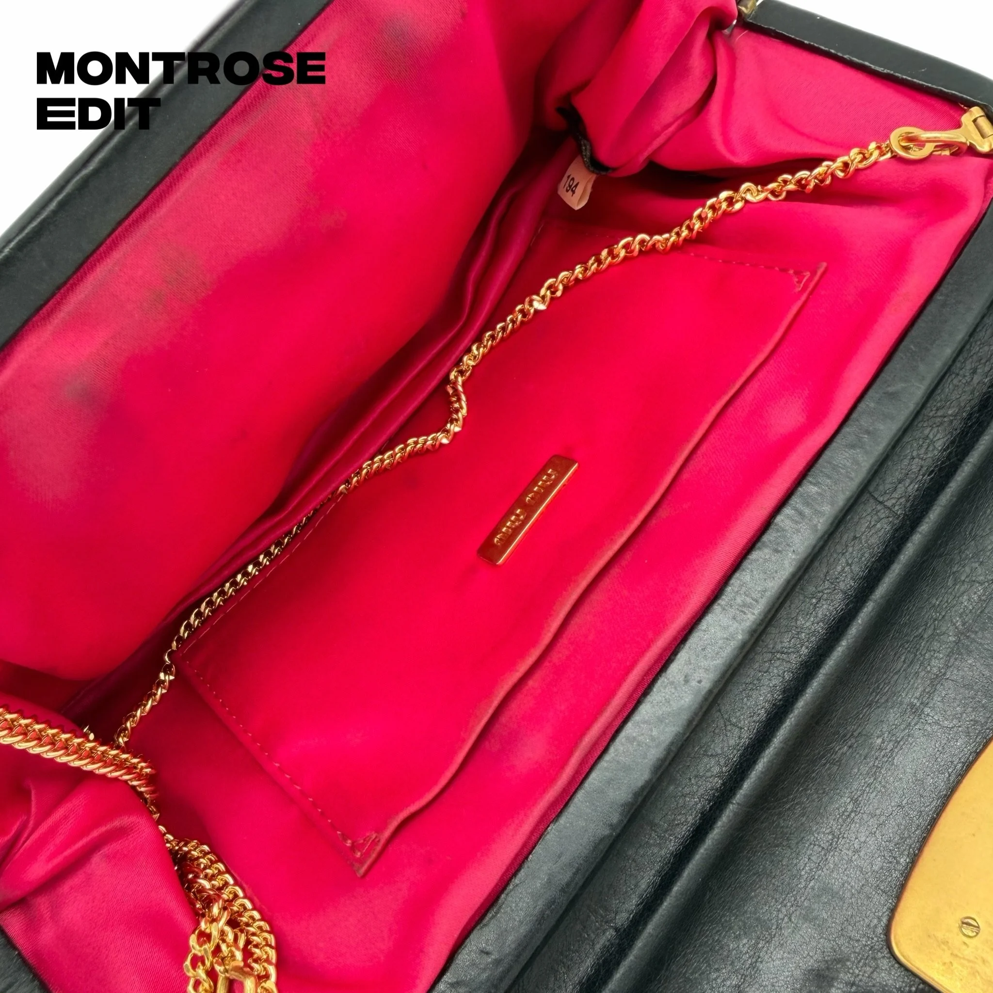Miu Miu Vintage Matelassé Leather Clutch Bag, image 6
