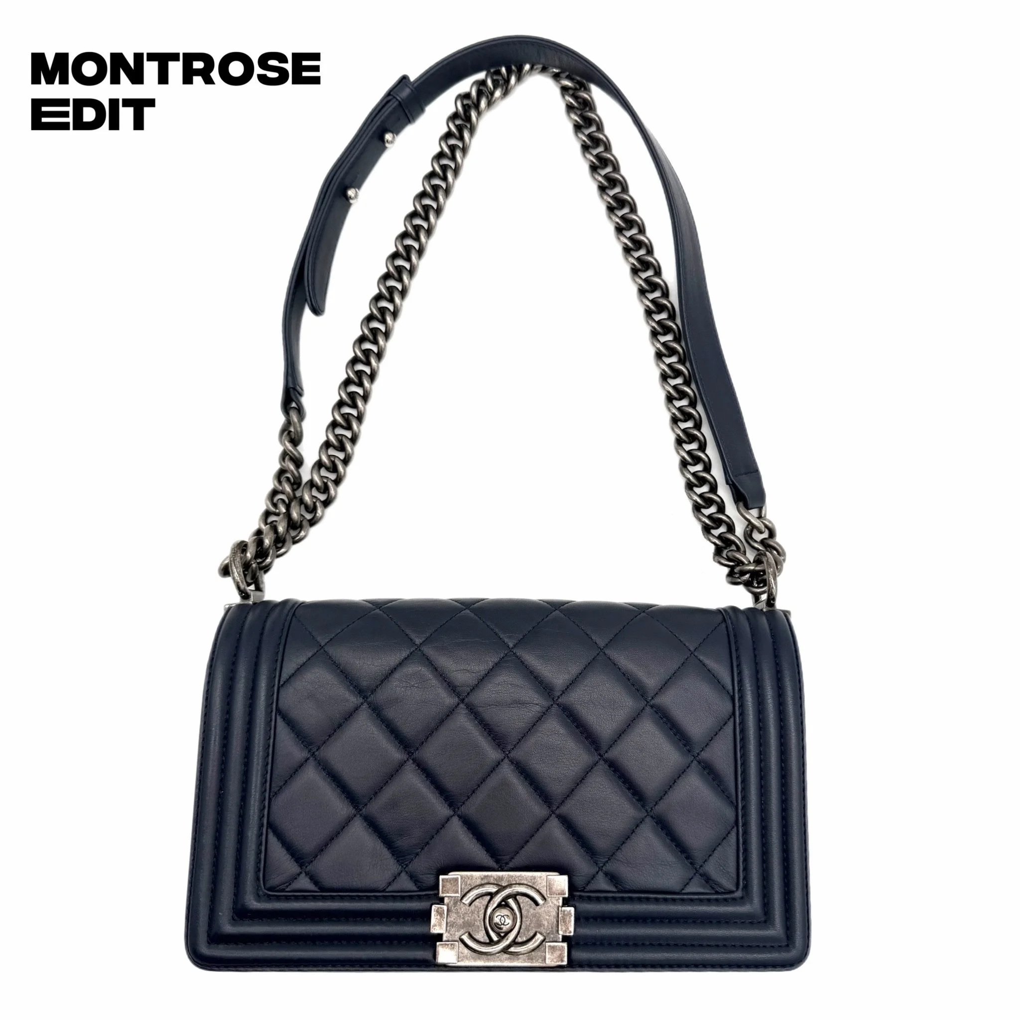 Chanel Boy Bag - Navy, image 3