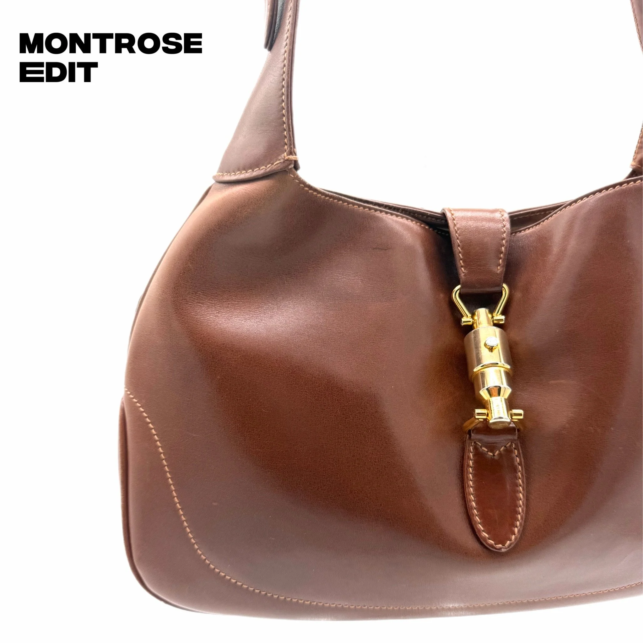 Gucci Jackie Brown Leather Shoulder Bag, image 4