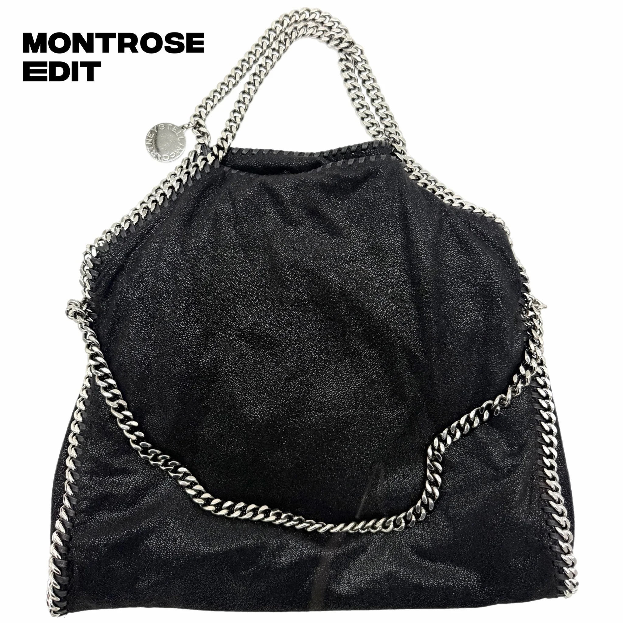 Stella McCartney Falabella Large Fold-Over Tote – Black, image 2