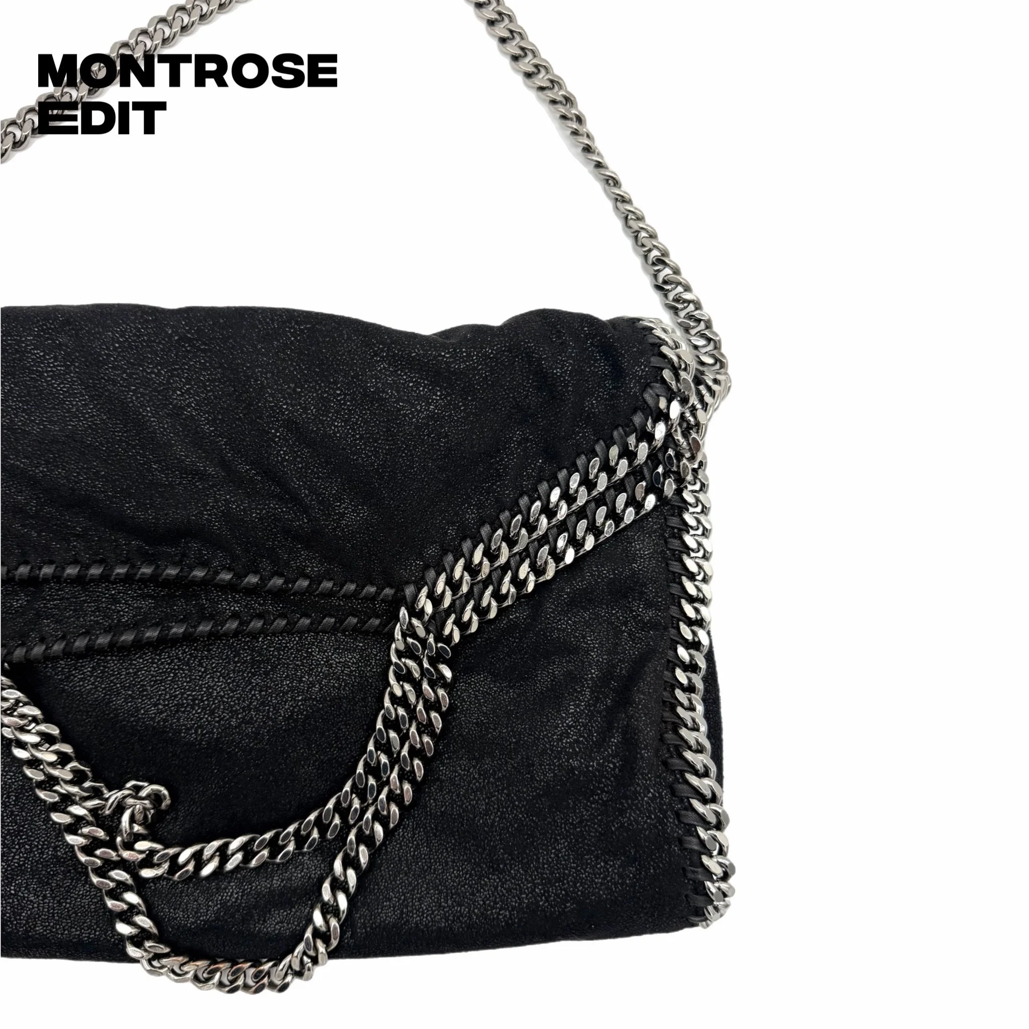 Stella McCartney Falabella Large Fold-Over Tote – Black, image 4
