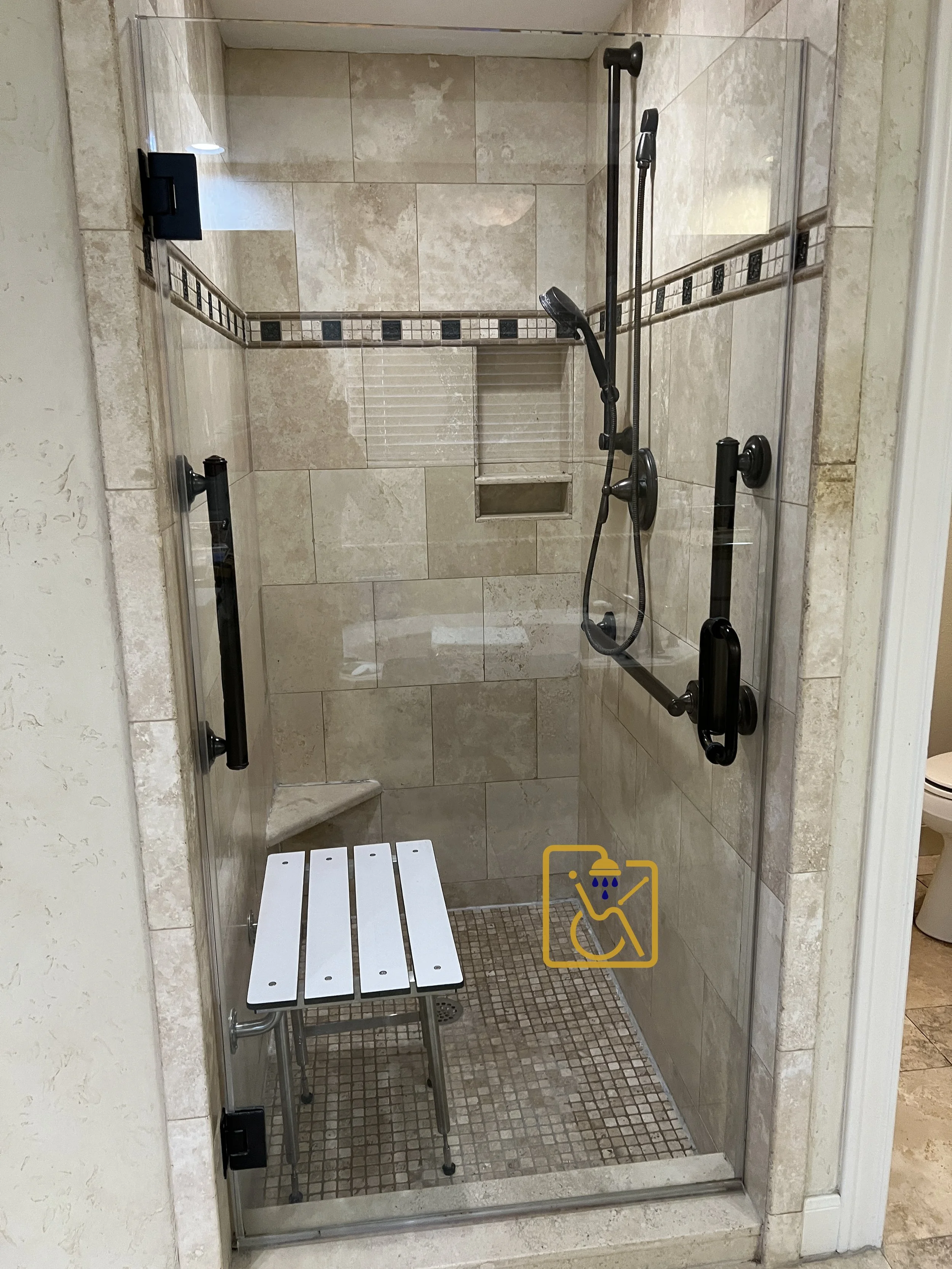 When assistance is required in the shower, these shower bench allow you to be assisted while showering.