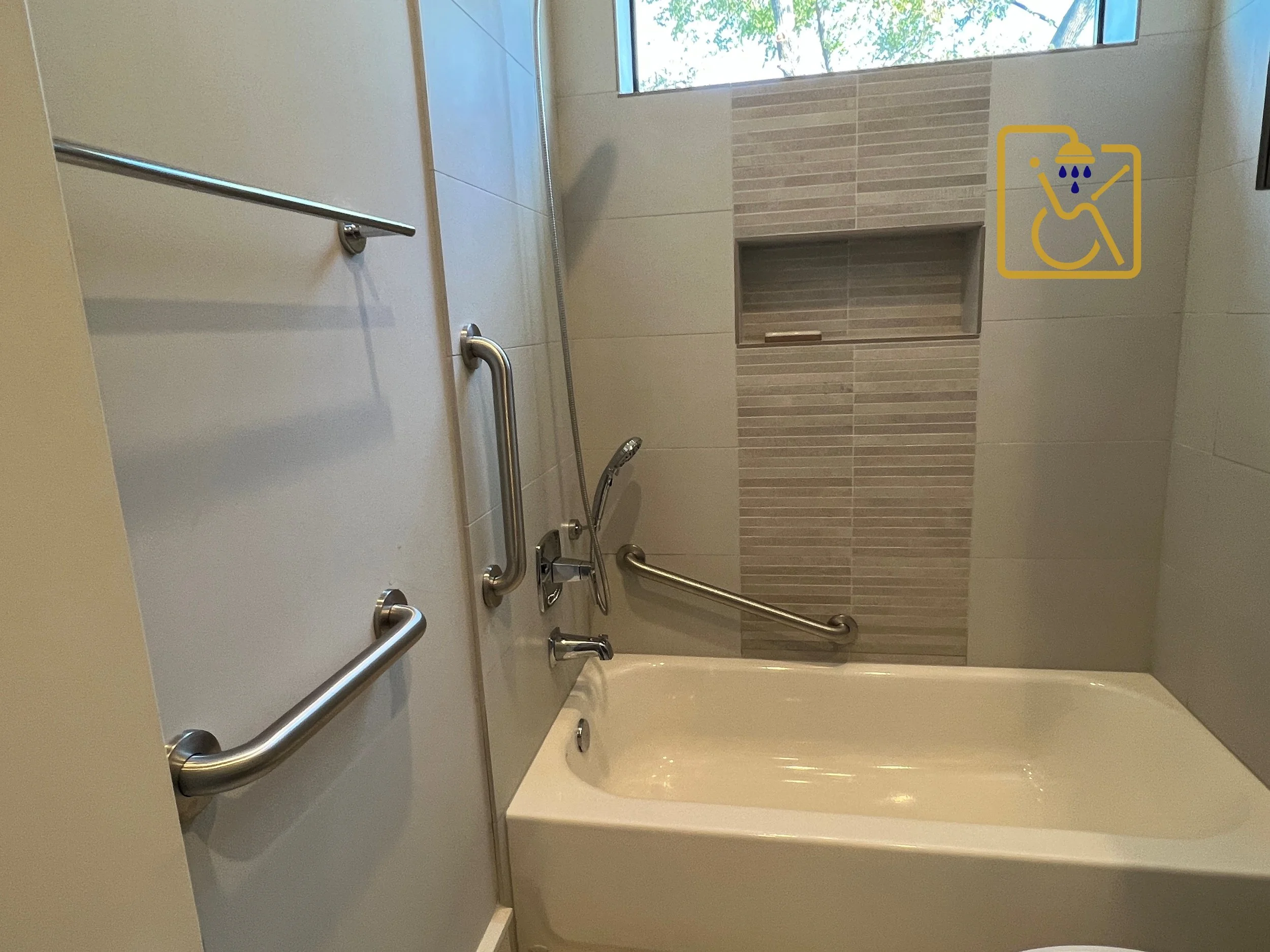 We provide bathtub safety grab bar installations in the Houston region