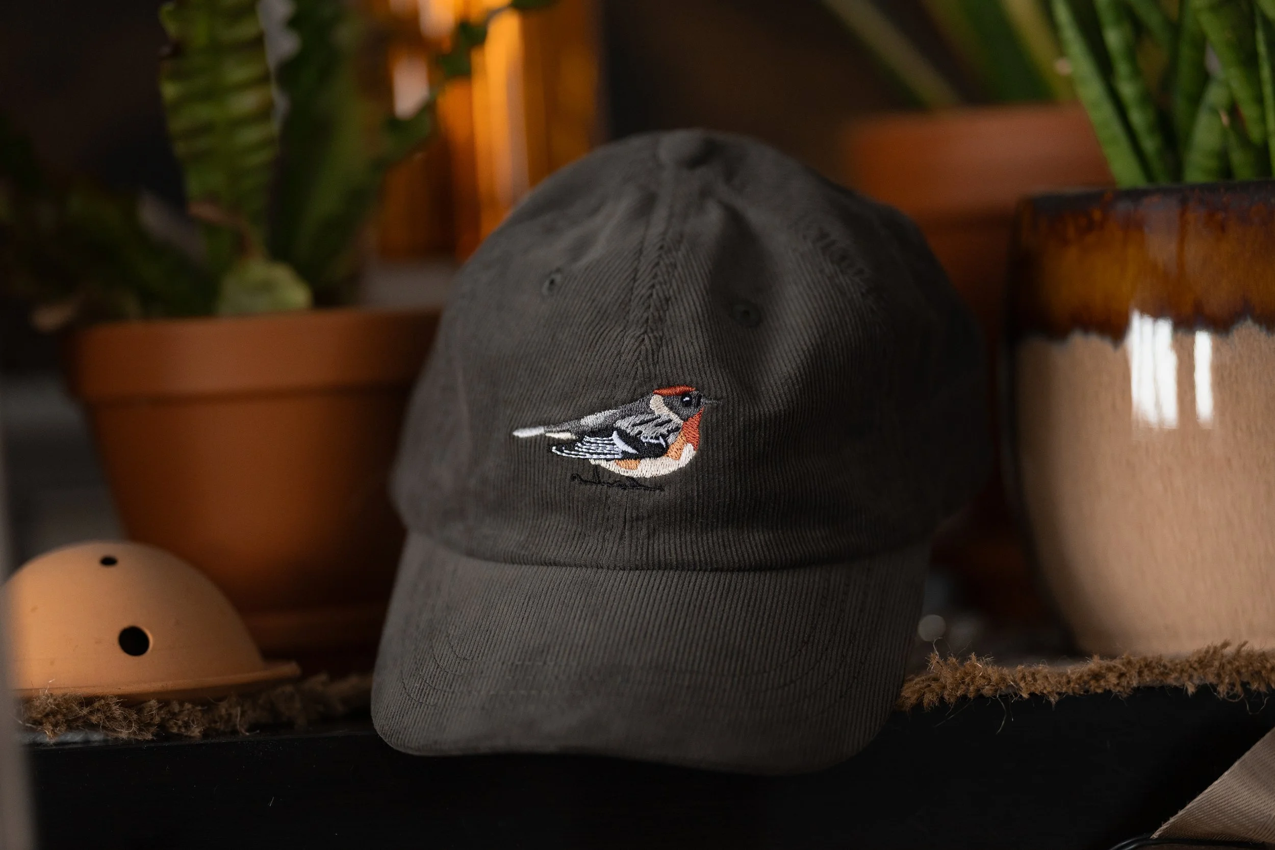 Warbler Inc. - BBWA - FULL COLOR EMBROIDERY - Vintage corduroy cap