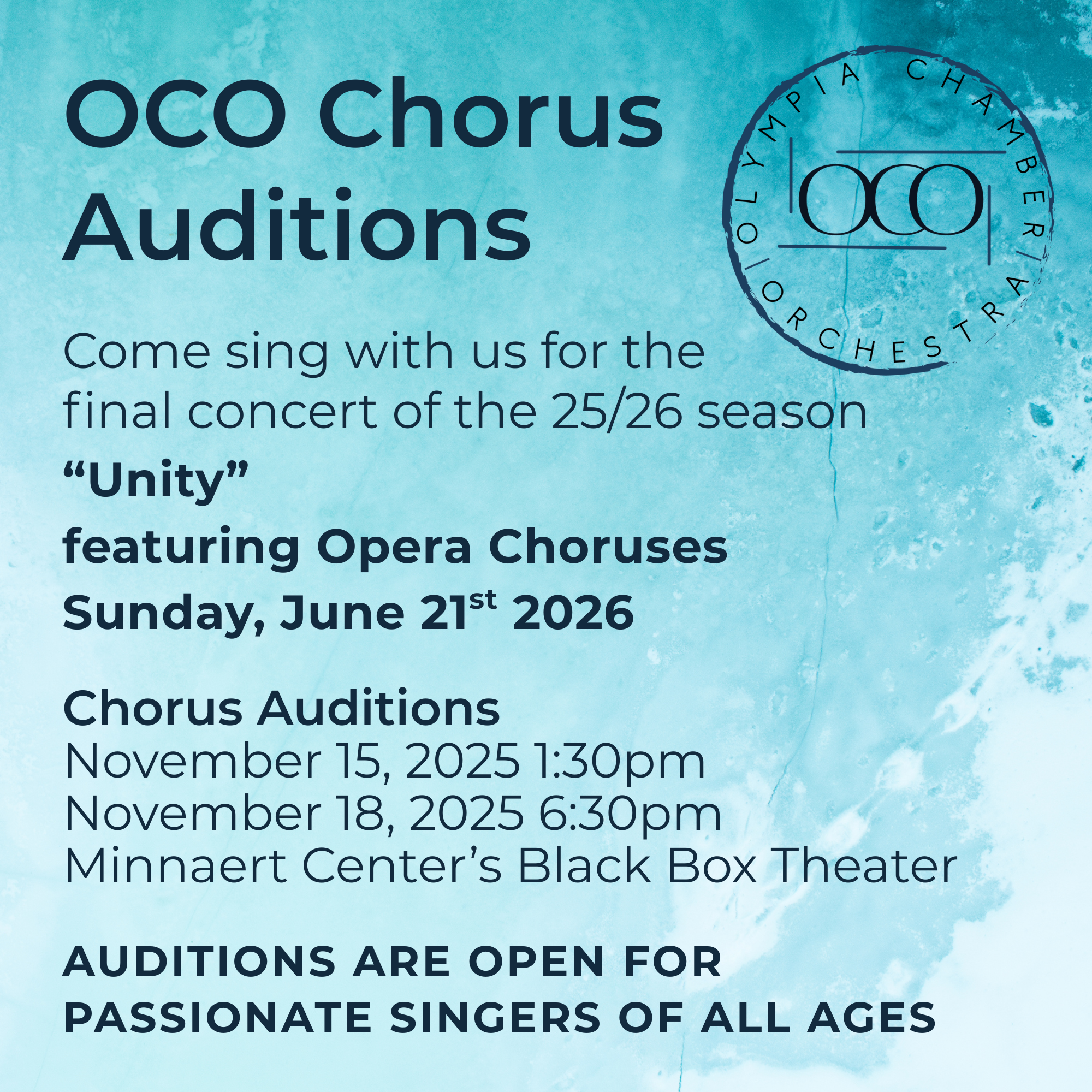 Sing with OCO: Join Our Chorus for the June Unity Concert!
