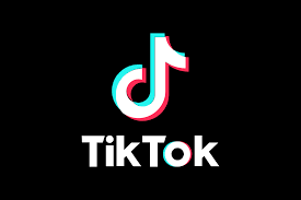 TikTok logo on a black background